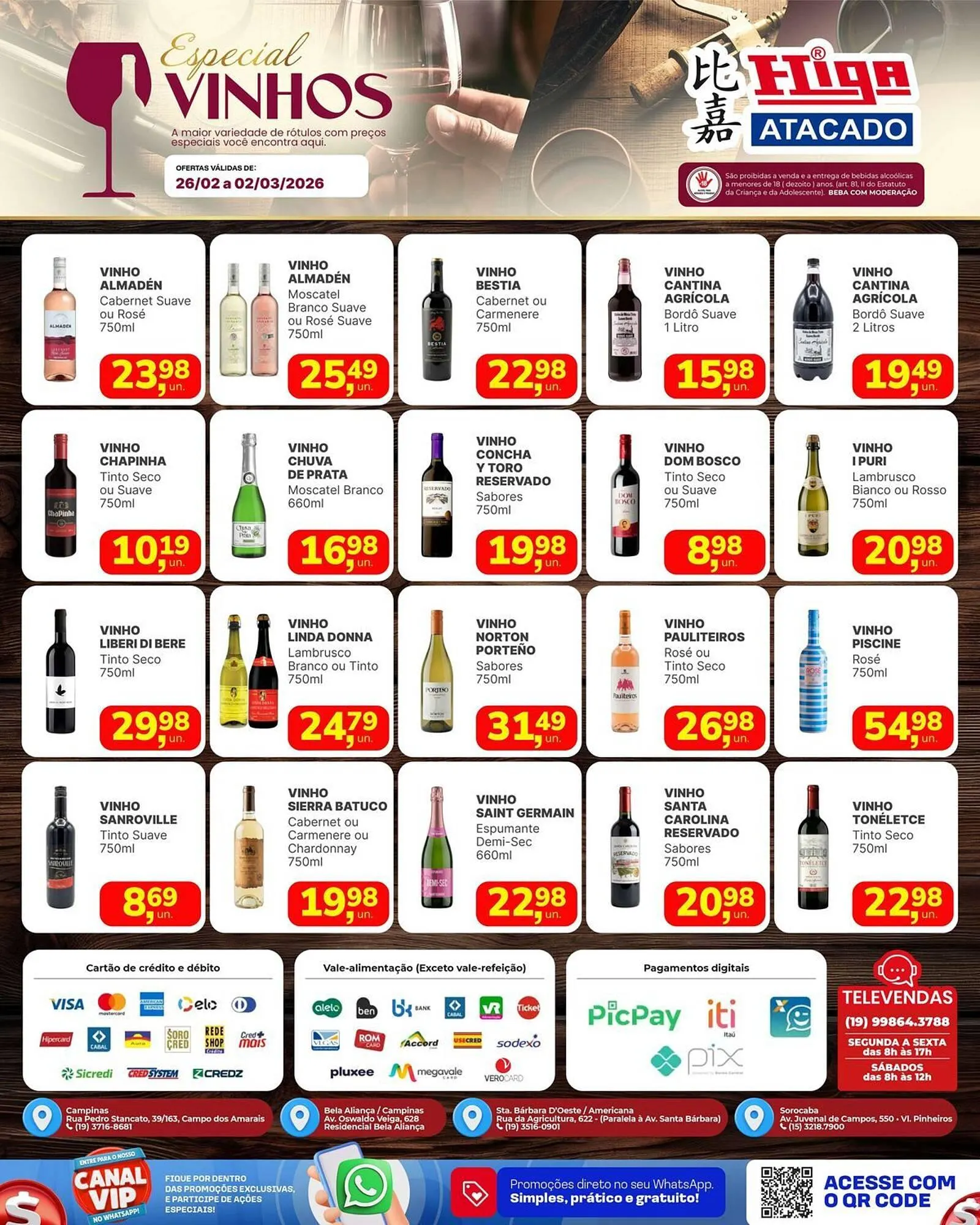 Encarte de Folheto Higa Atacado 26 de fevereiro até 2 de março 2026 - Pagina 1