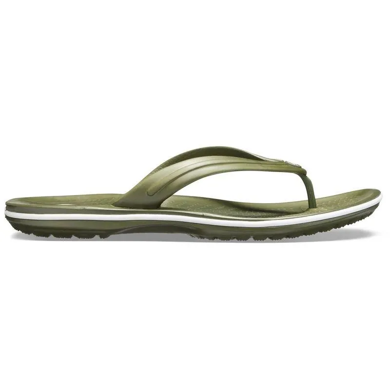 Chinelo Crocs Crocband™ Flip ARMY GREEN/WHITE