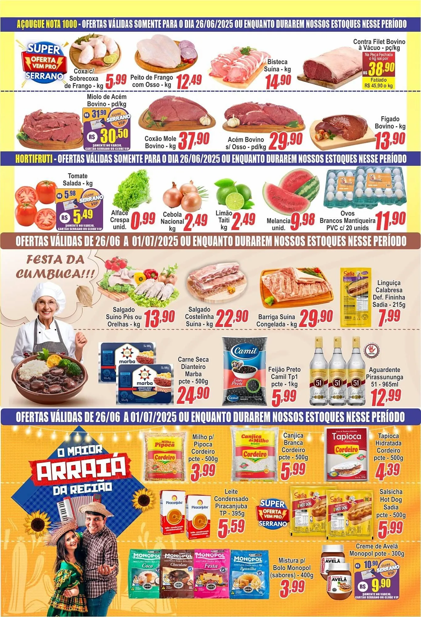 Encarte de Catálogo Serrano Supermercado 24 de junho até 1 de julho 2025 - Pagina 2