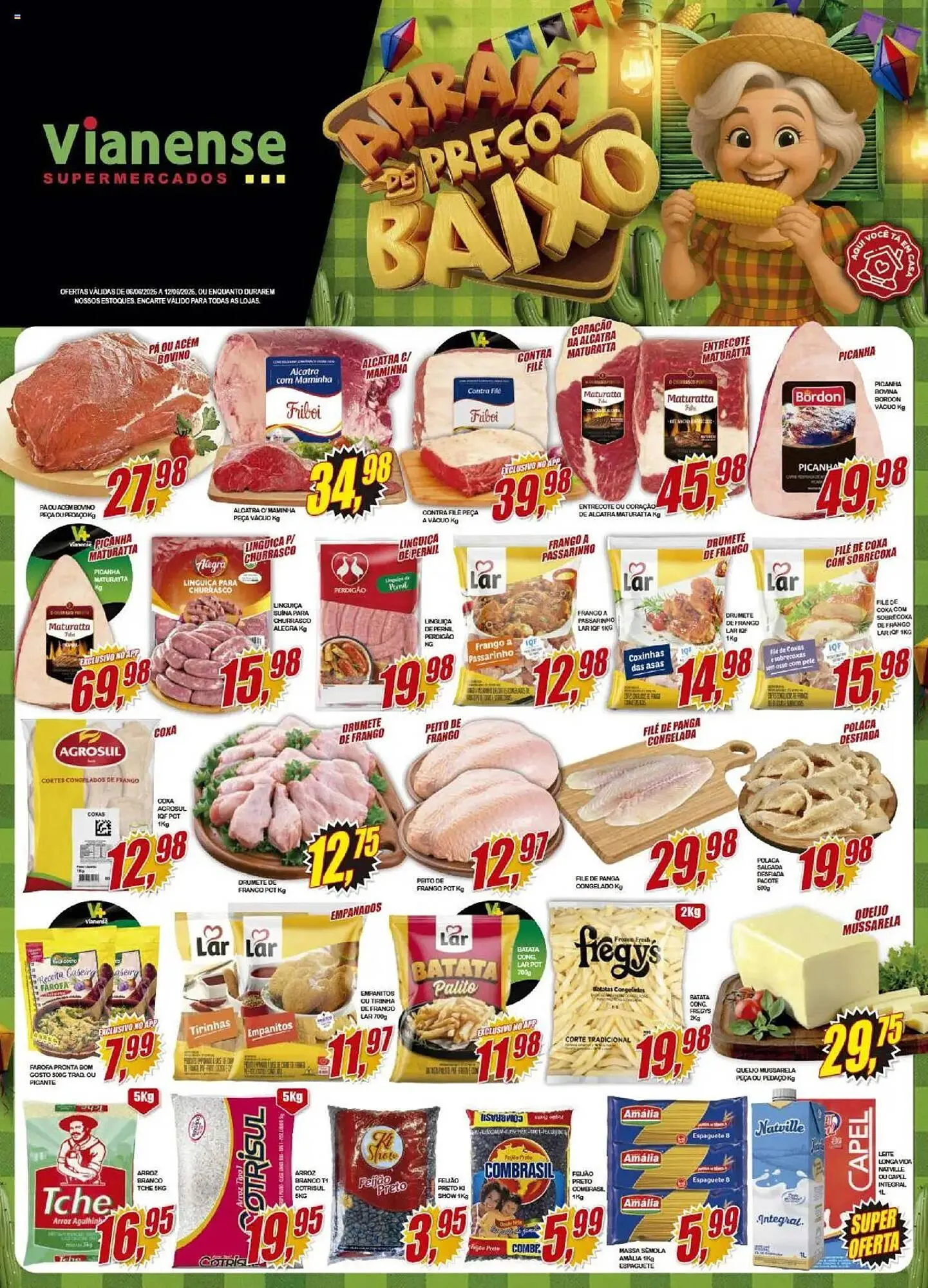 Encarte de Catálogo Vianense Supermercados 6 de junho até 15 de junho 2025 - Pagina 1