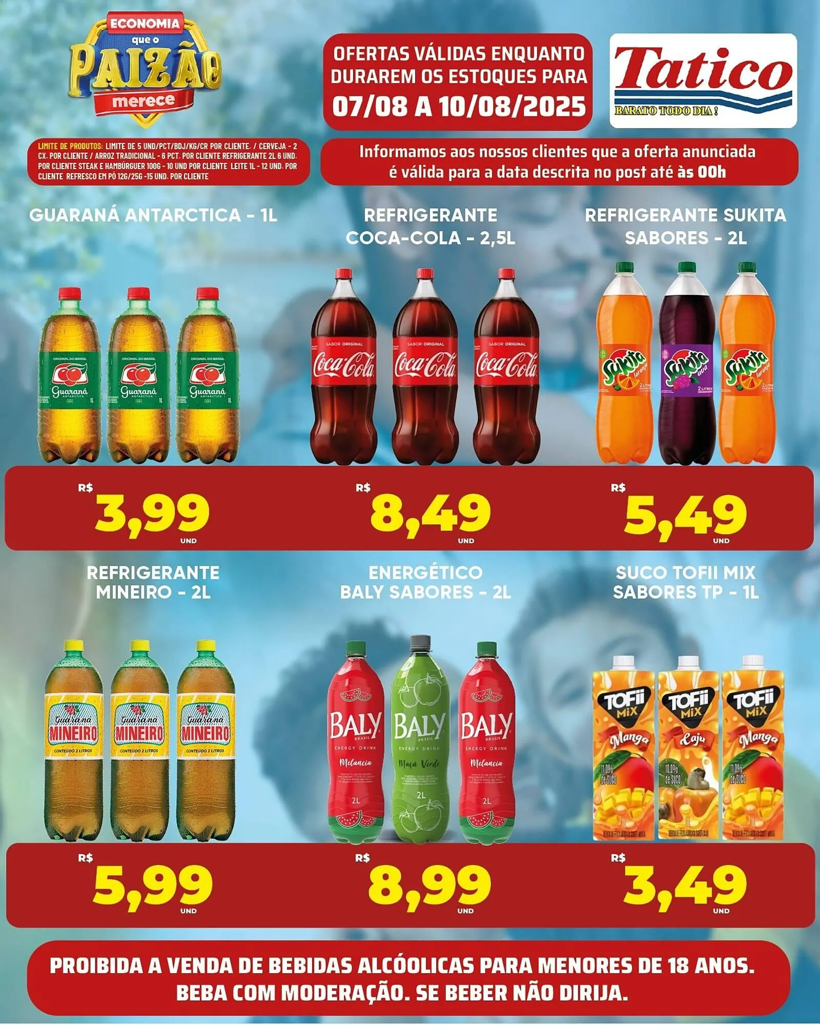 Encarte de Catálogo Tatico 7 de agosto até 10 de agosto 2025 - Pagina 1