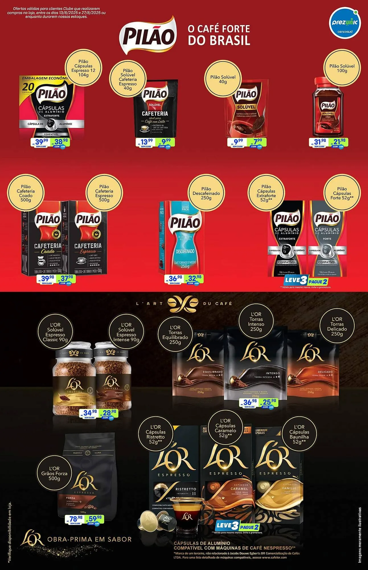 Encarte de Catálogo Prezunic 13 de agosto até 27 de agosto 2025 - Pagina 1