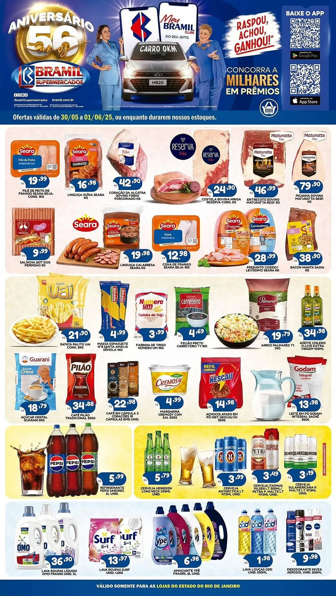 Encarte de Catálogo Bramil Supermercados 30 de maio até 1 de junho 2025 - Pagina 1