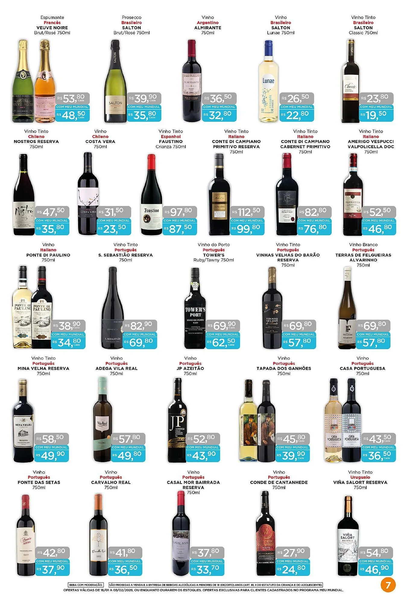 Encarte de Encarte Supermercados Mundial 16 de janeiro até 3 de fevereiro 2026 - Pagina 7