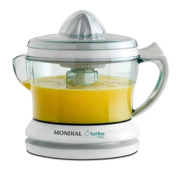 Espremedor de Frutas Mondial E-01 Turbo Citrus - 1,25 Litros - Branco