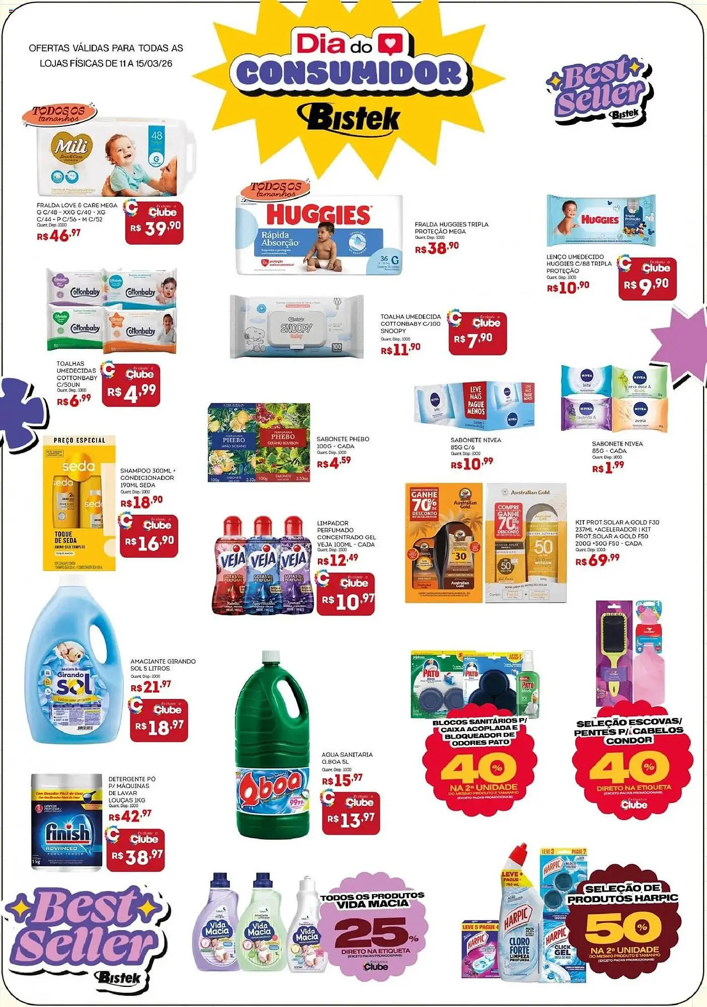 Encarte de Encarte Bistek Supermercados 11 de março até 15 de março 2026 - Pagina 1