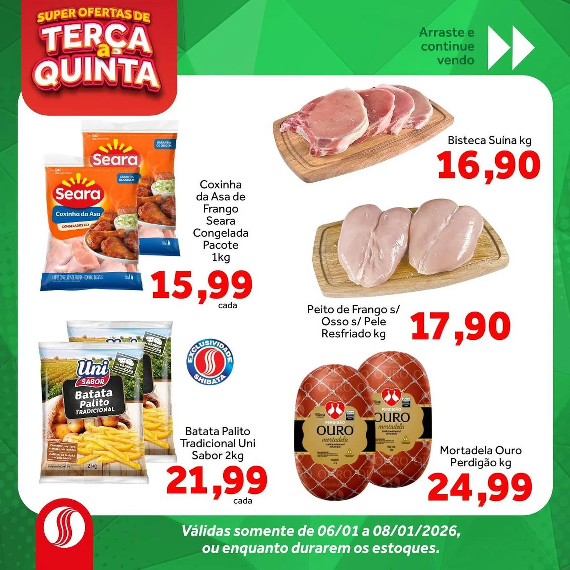 Encarte de Folheto Shibata Supermercados 6 de janeiro até 8 de janeiro 2026 - Pagina 2