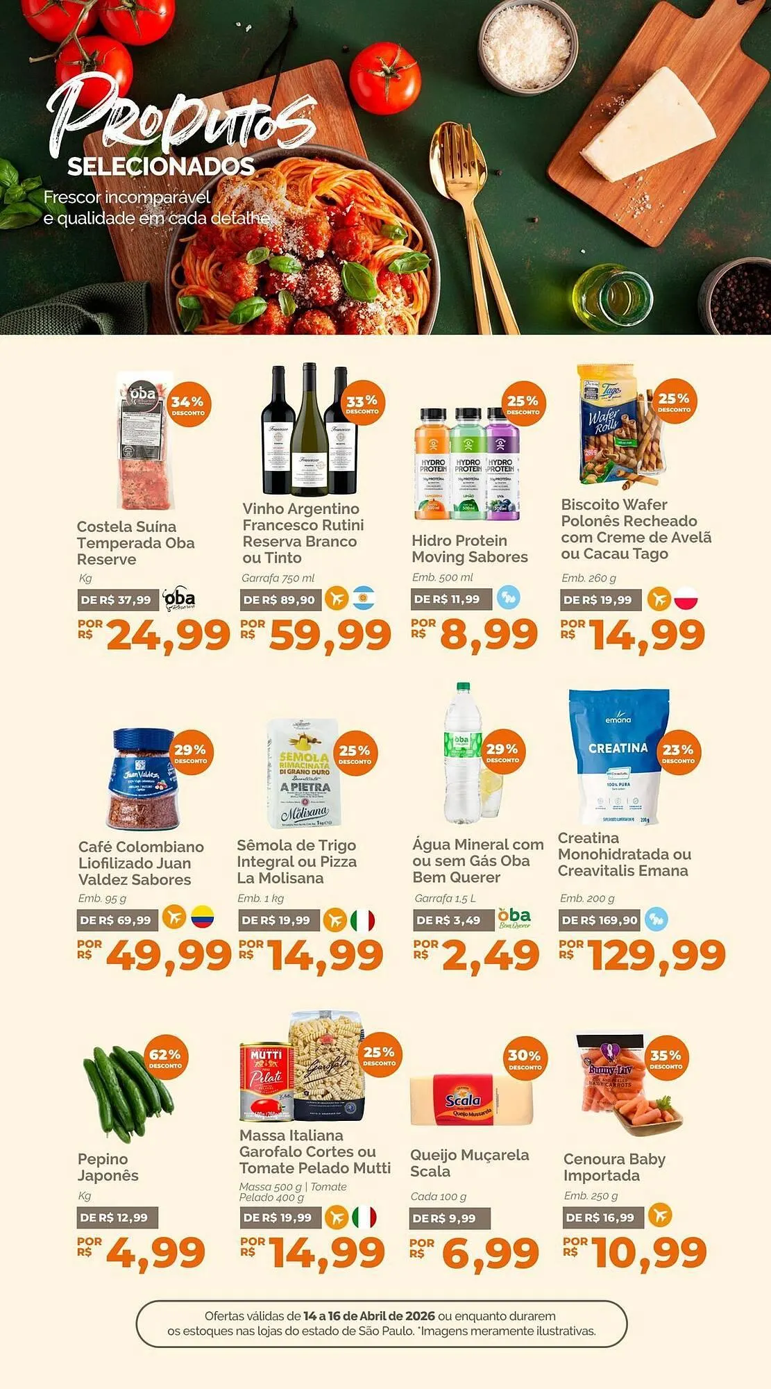 Encarte de Folheto Oba Hortifruti 14 de abril até 16 de abril 2026 - Pagina 5