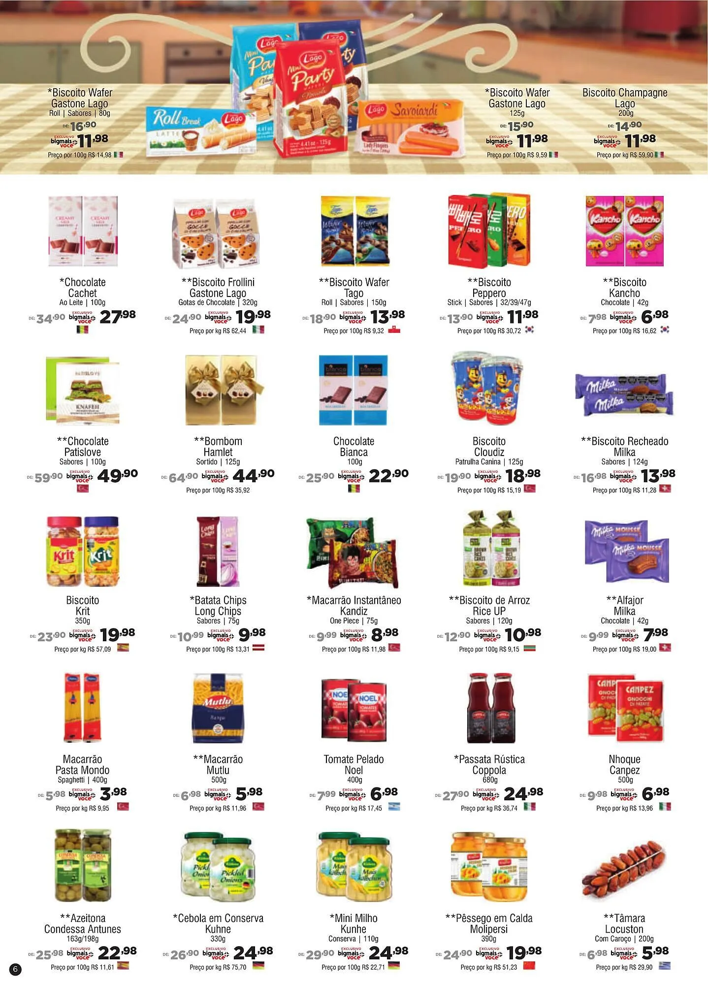 Encarte de Catálogo Big Mais Supermercados 18 de março até 7 de abril 2026 - Pagina 6