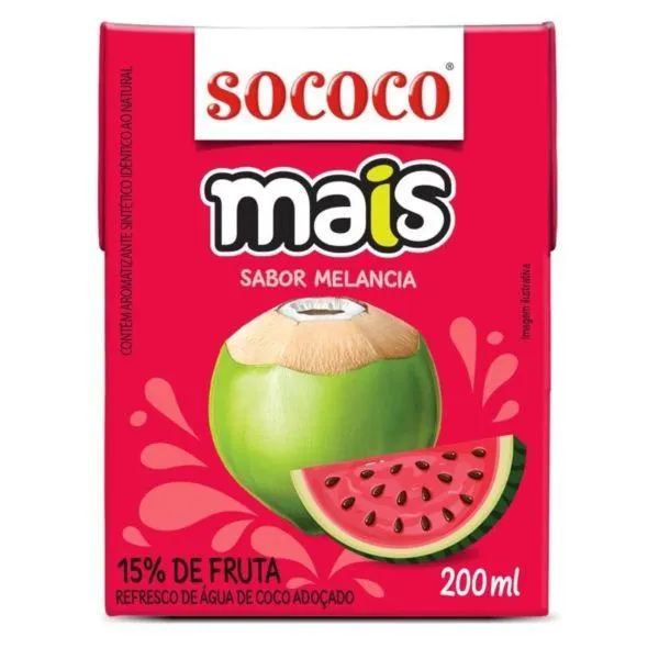 Água De Coco Mais Coco Melancia 200ml 1 UN