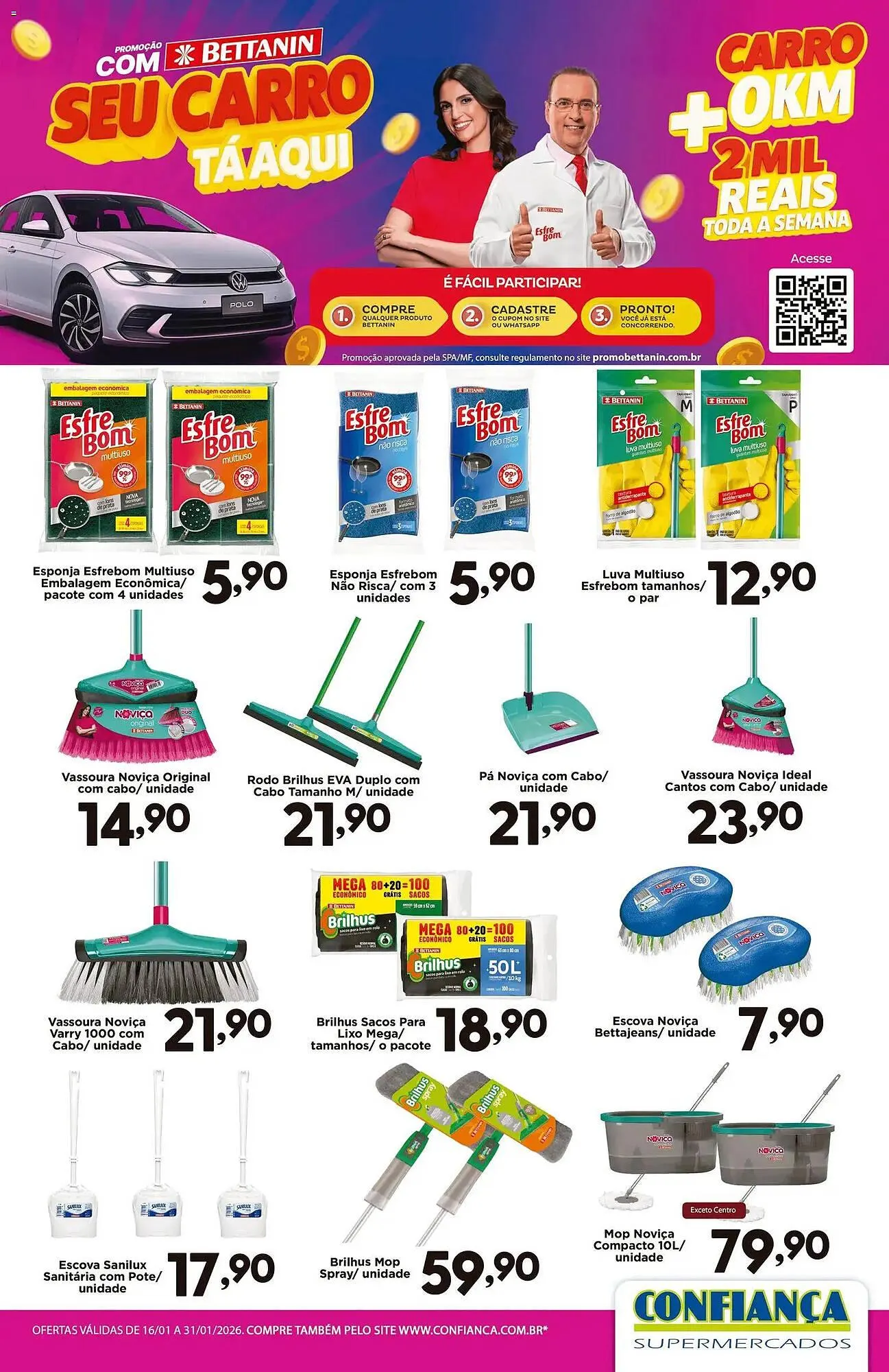 Encarte de Catálogo Confiança Supermercados 16 de janeiro até 1 de fevereiro 2026 - Pagina 1