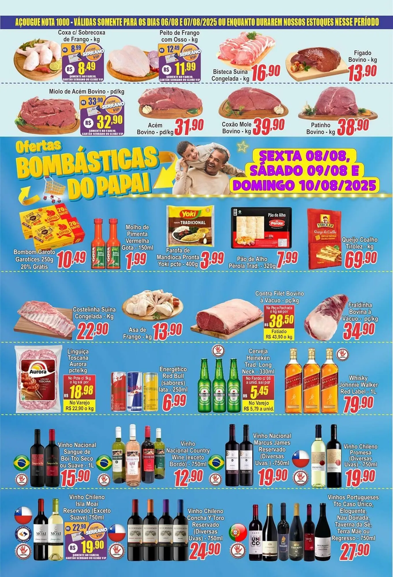 Encarte de Catálogo Serrano Supermercado 6 de agosto até 12 de agosto 2025 - Pagina 2