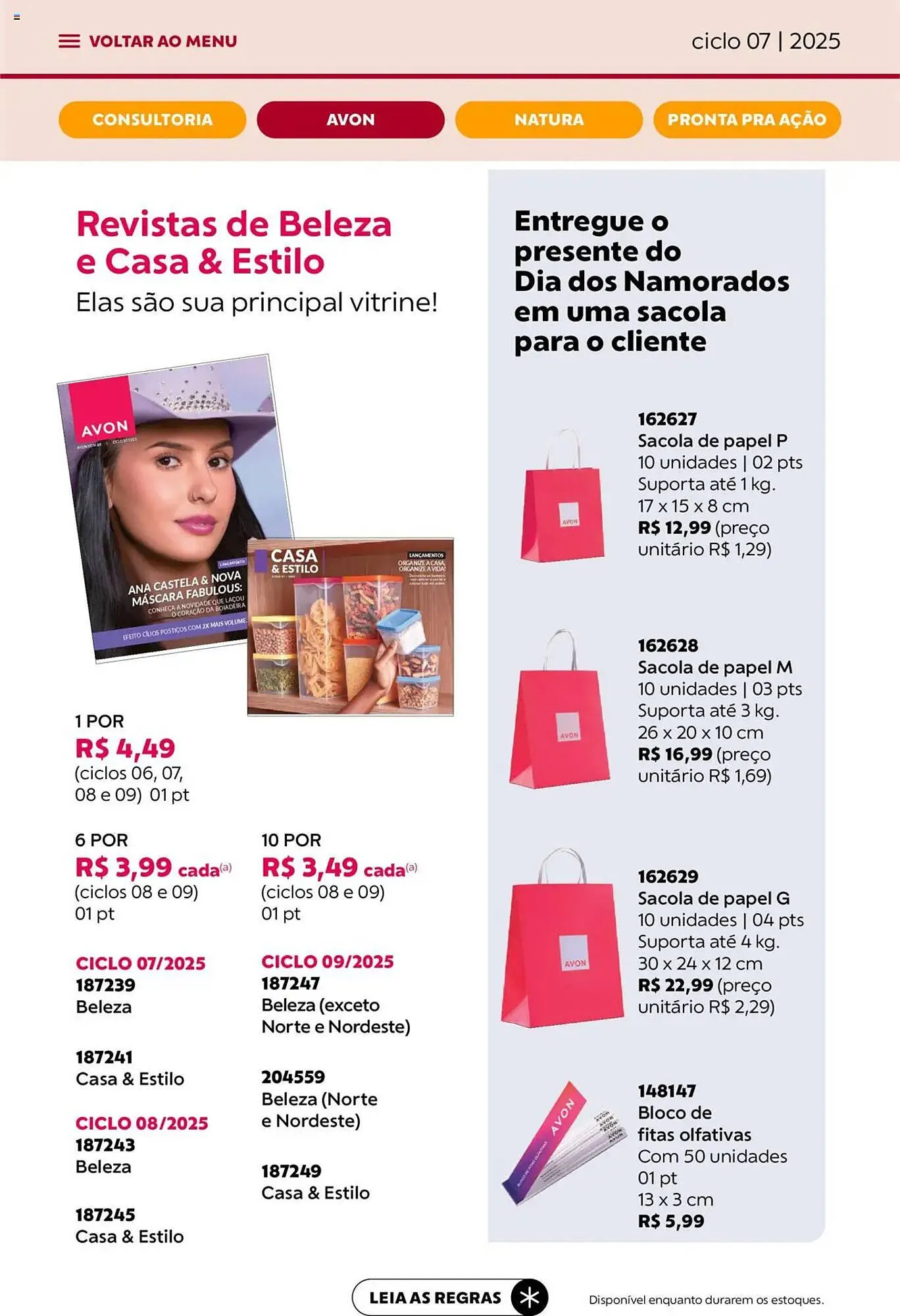 Encarte de Catálogo Avon 3 de abril até 1 de maio 2025 - Pagina 44