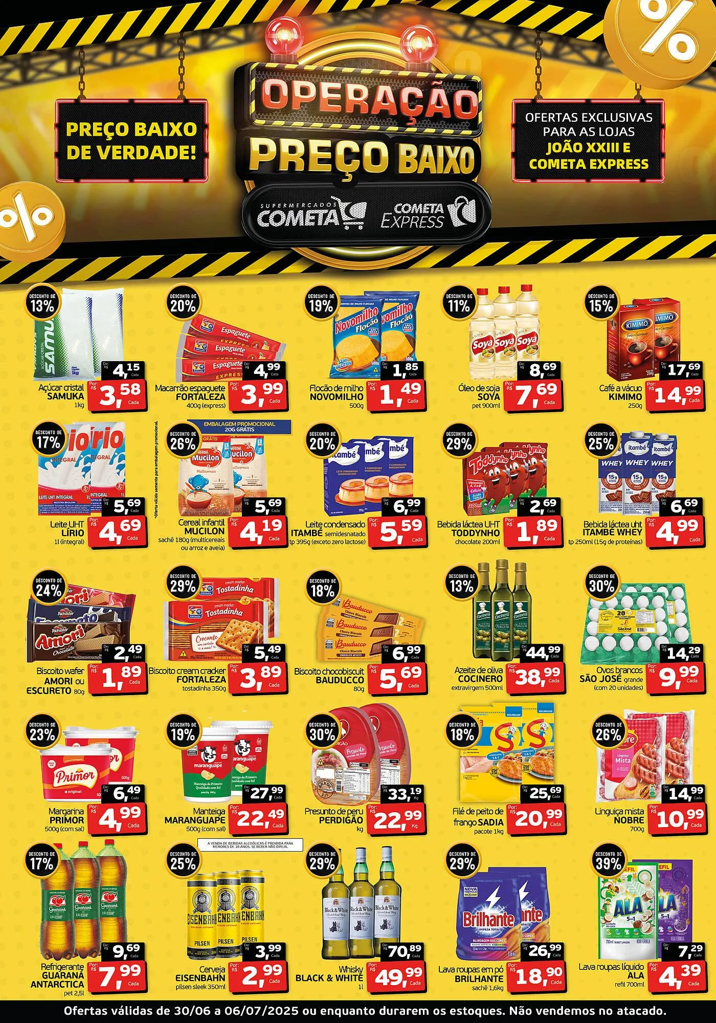 Encarte de Catálogo Cometa Supermercados 30 de junho até 6 de julho 2025 - Pagina 1