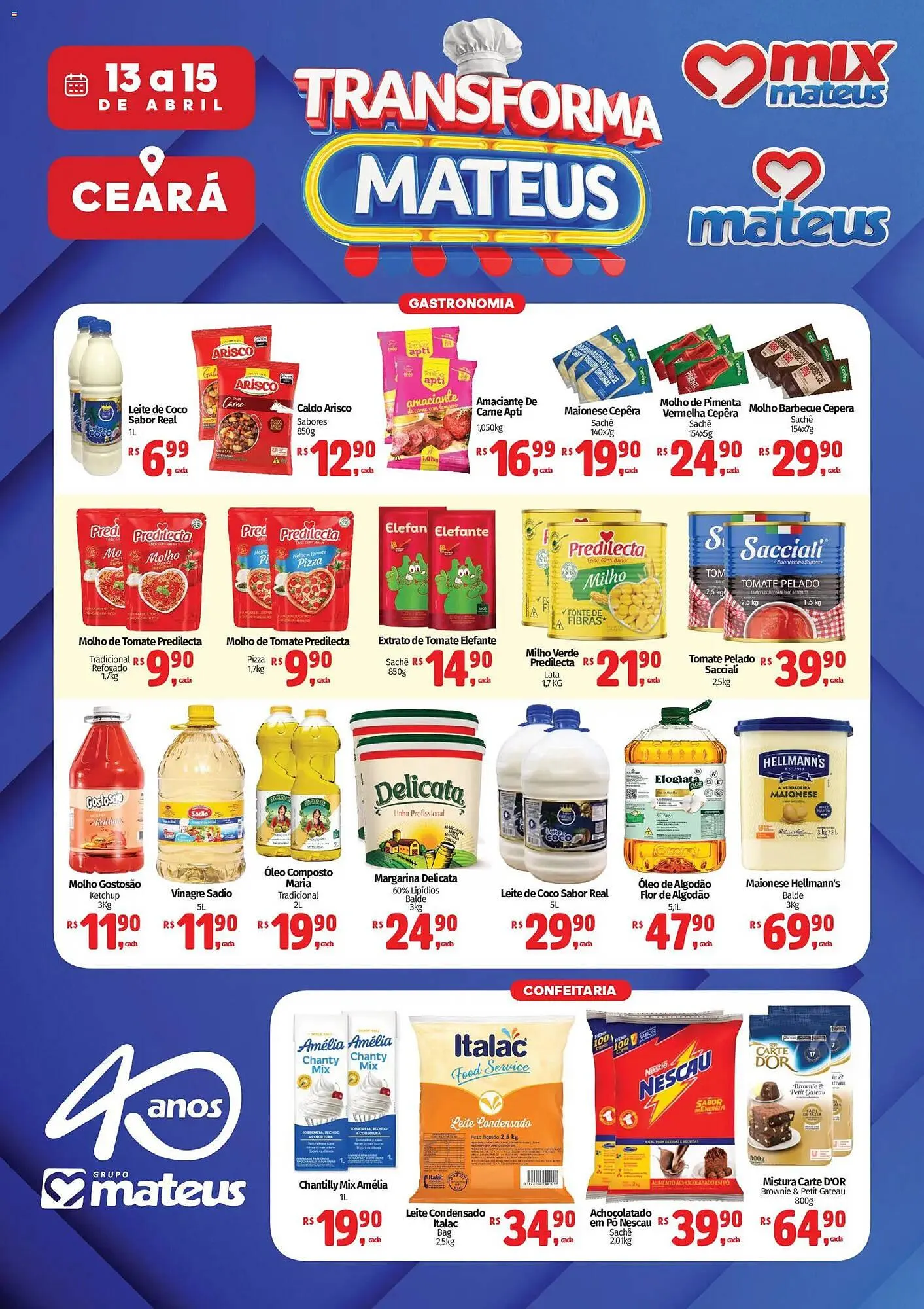 Encarte de Catálogo Supermercados Mateus 13 de abril até 15 de abril 2026 - Pagina 1