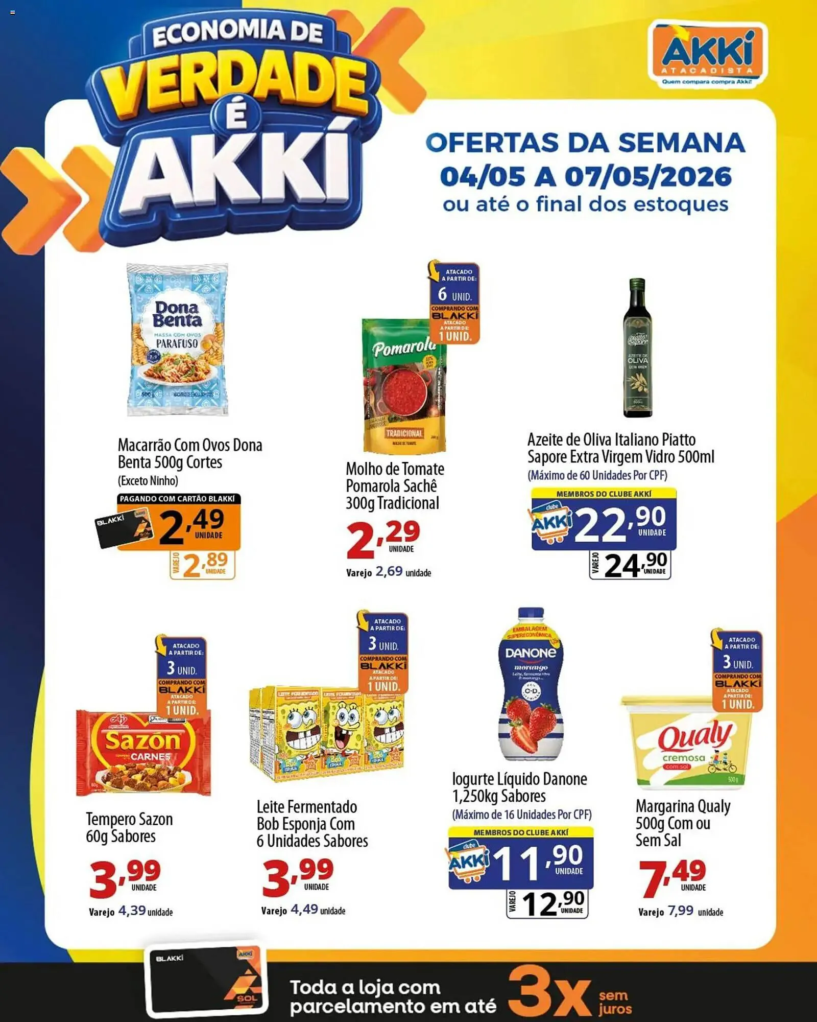 Encarte de Folheto Akki Atacadista 4 de maio até 7 de maio 2026 - Pagina 3