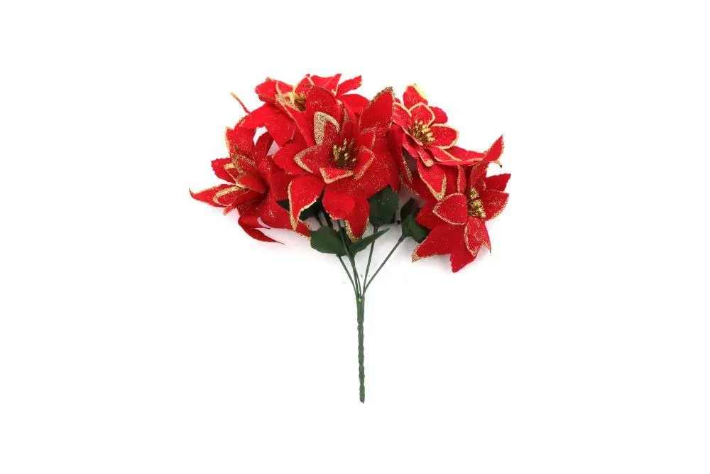 Buquê Bico Elegance Le Vermelho com 5 Flores 17x29cm