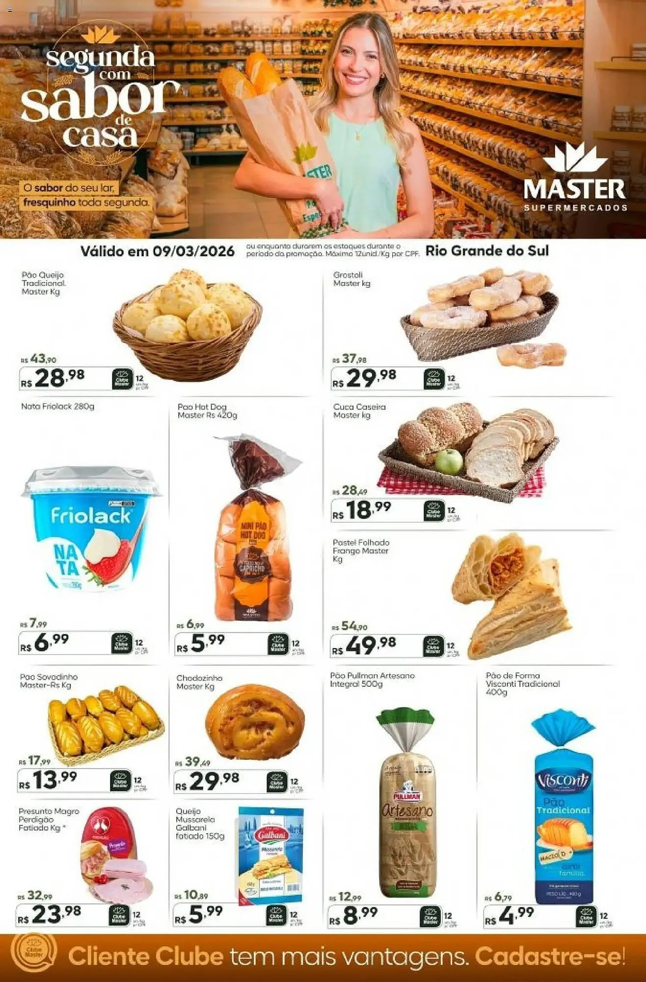 Encarte de Folheto Master Supermercados 9 de março até 9 de março 2026 - Pagina 1