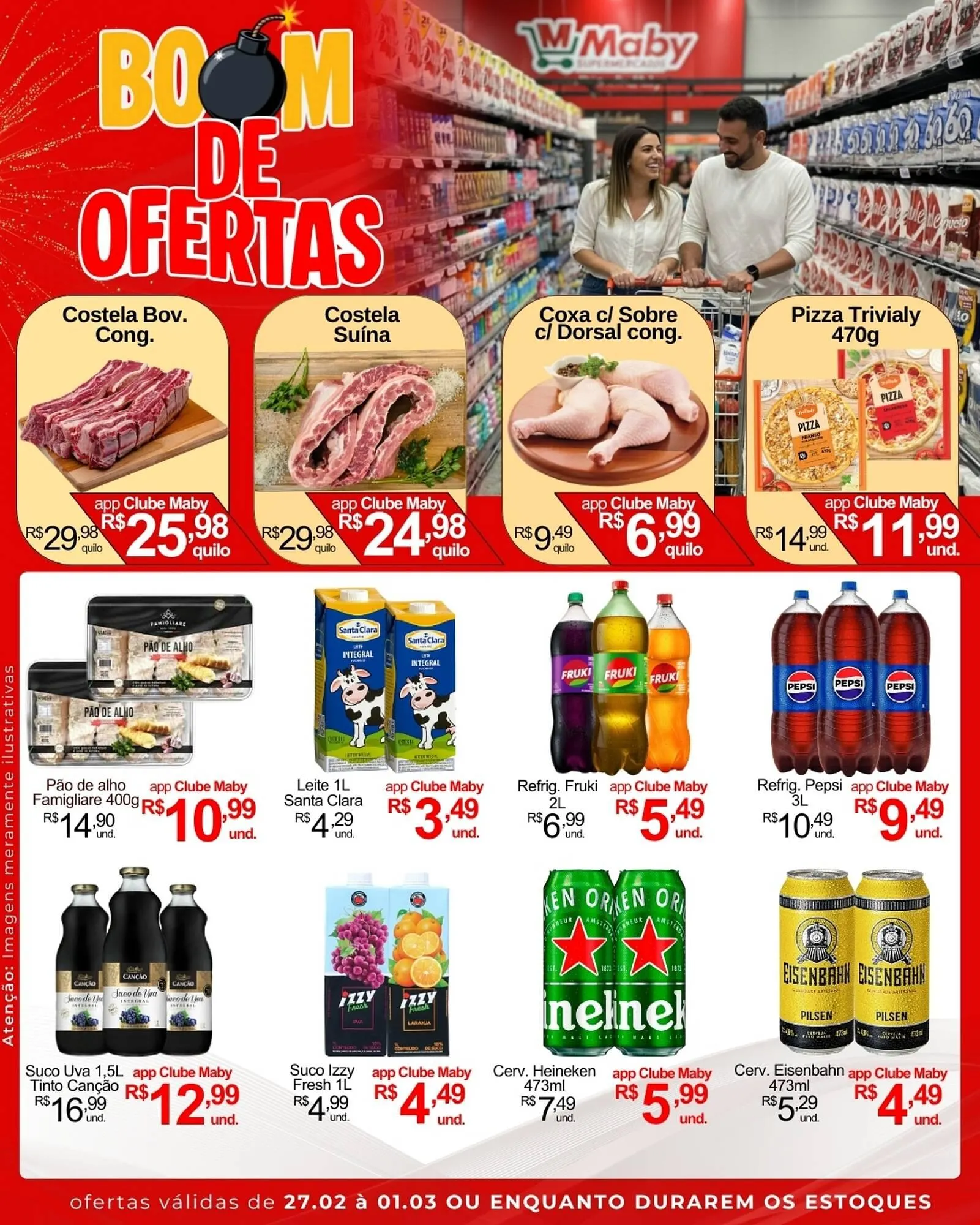 Encarte de Catálogo Maby Supermercados 27 de fevereiro até 1 de março 2026 - Pagina 1