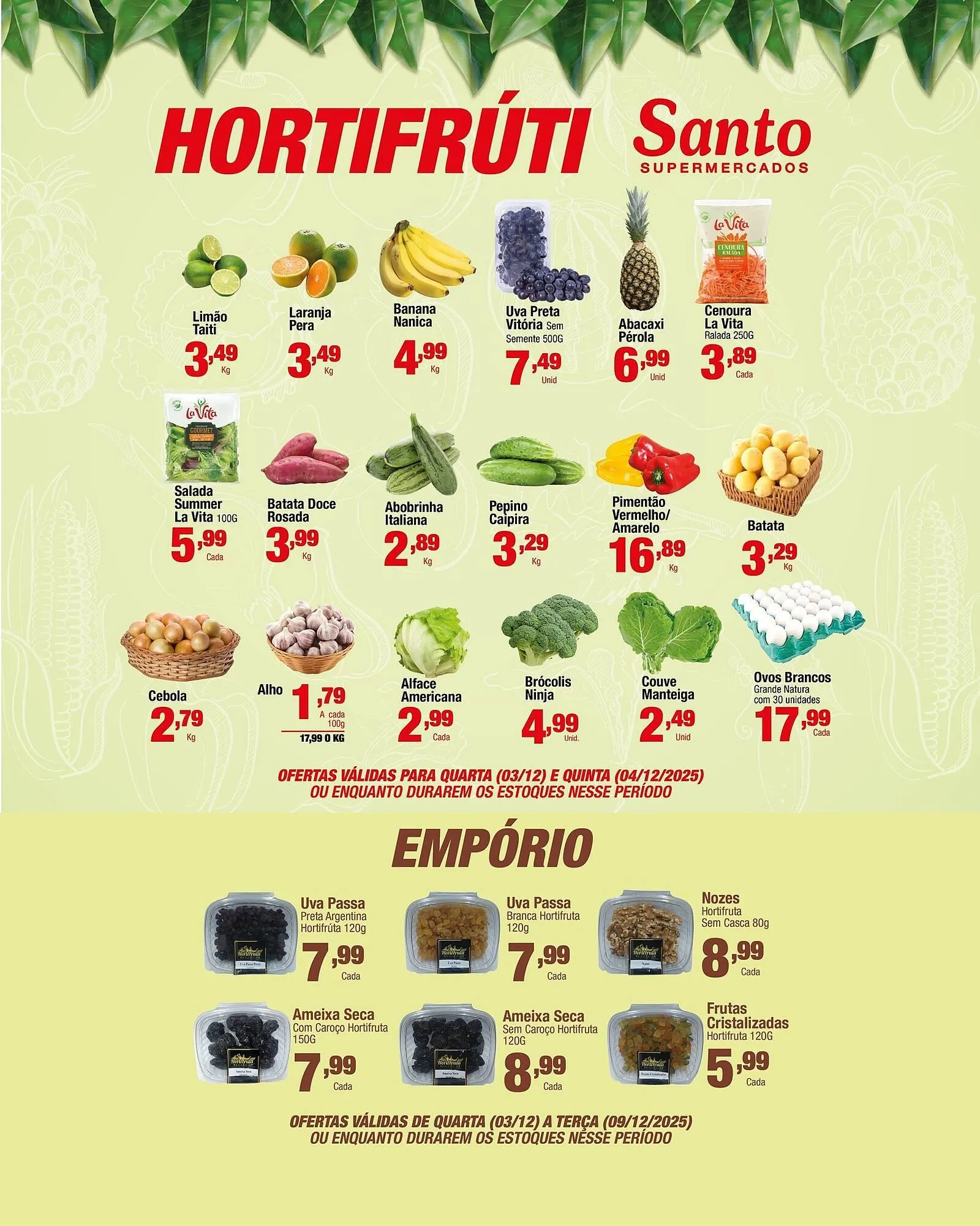 Encarte de Catálogo Santo Supermercados 3 de dezembro até 9 de dezembro 2025 - Pagina 3