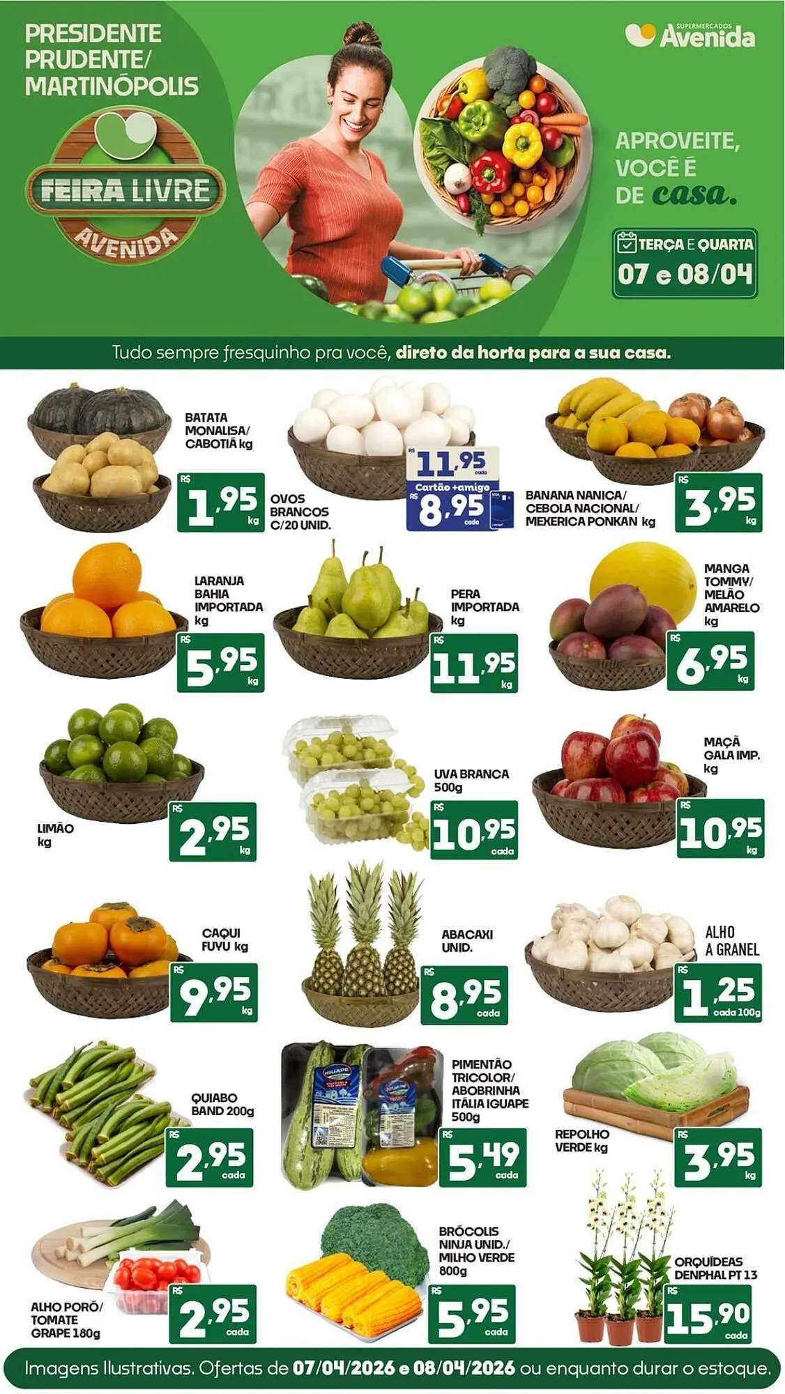 Encarte de Catálogo Supermercados Avenida 7 de abril até 8 de abril 2026 - Pagina 1