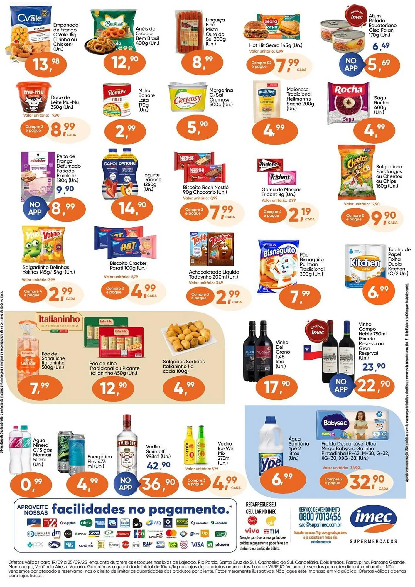 Encarte de Catálogo Imec Supermercados 19 de setembro até 25 de setembro 2025 - Pagina 2