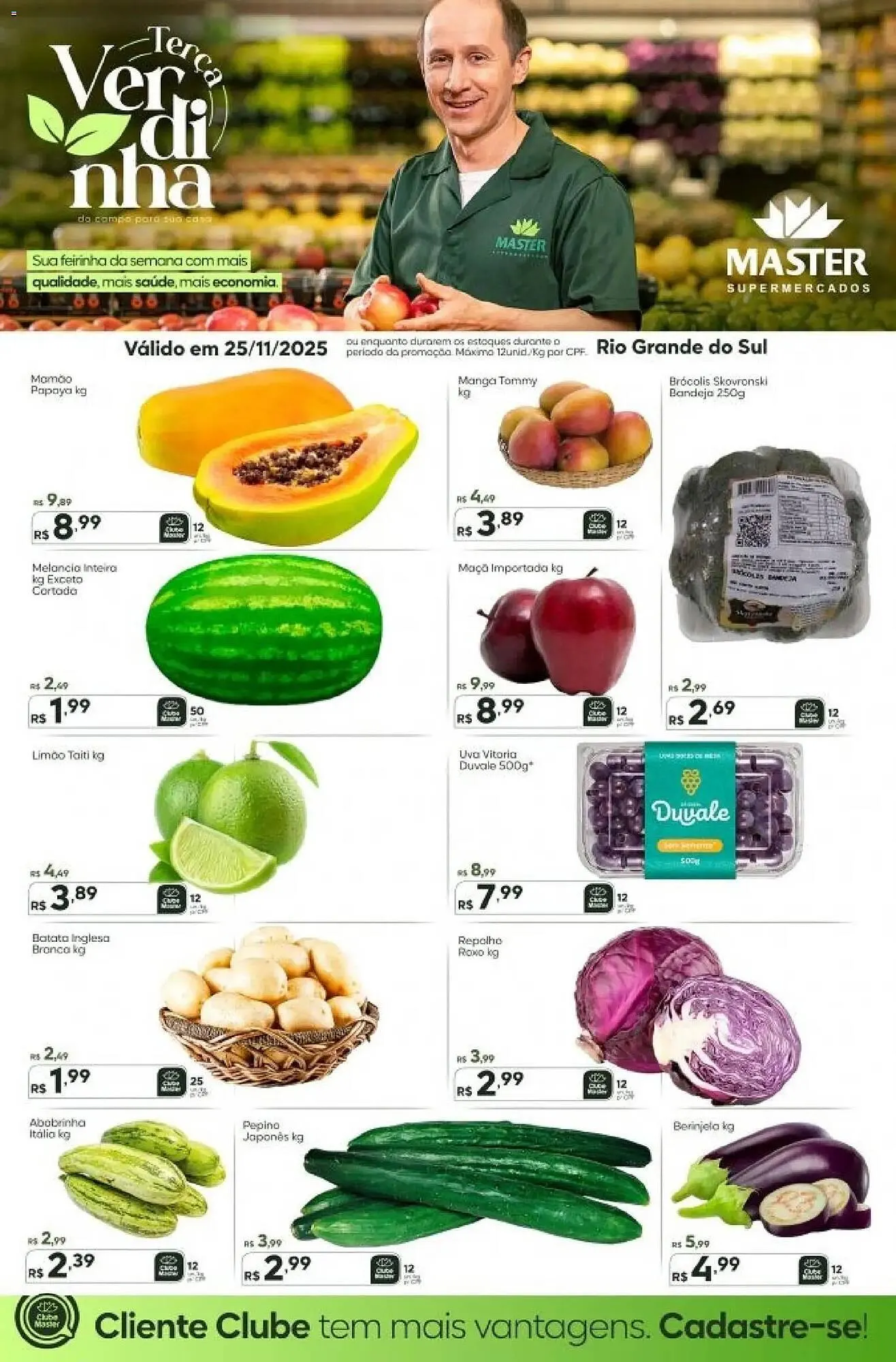 Encarte de Folheto Master Supermercados 25 de novembro até 26 de novembro 2025 - Pagina 1