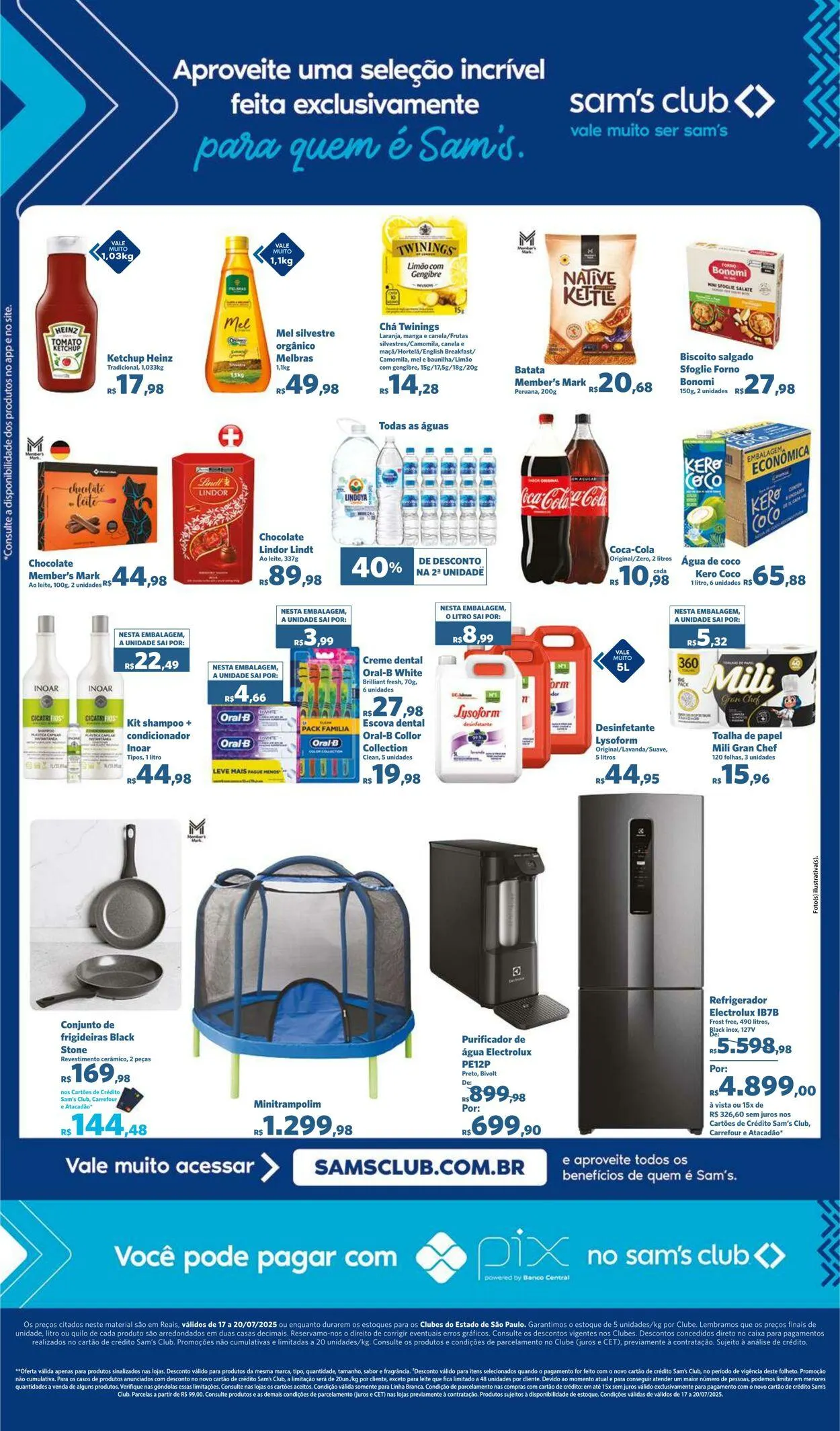 Encarte de Sam's Club 17 de julho até 20 de julho 2025 - Pagina 2