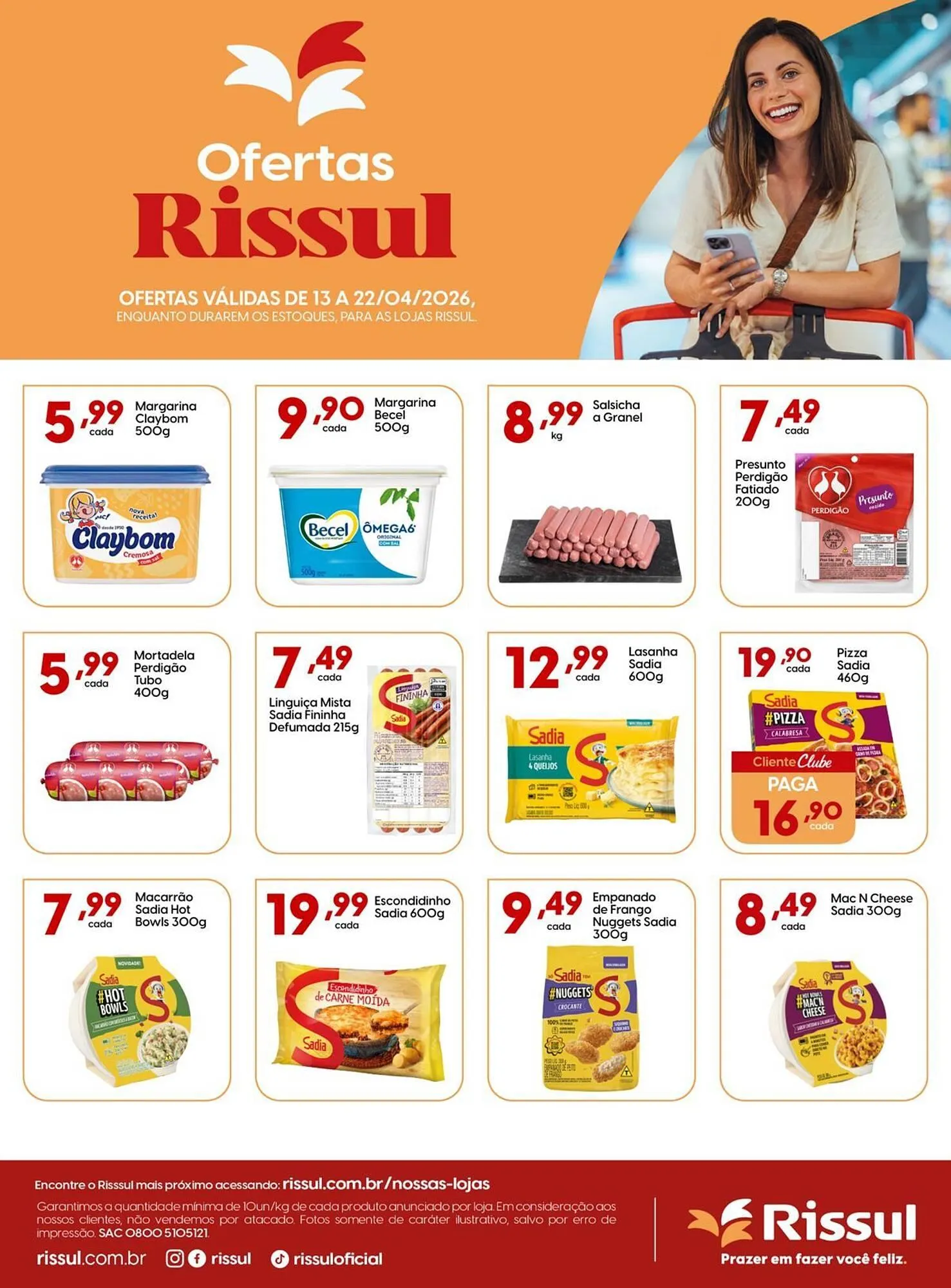 Encarte de Catálogo Supper Rissul 13 de abril até 22 de abril 2026 - Pagina 1