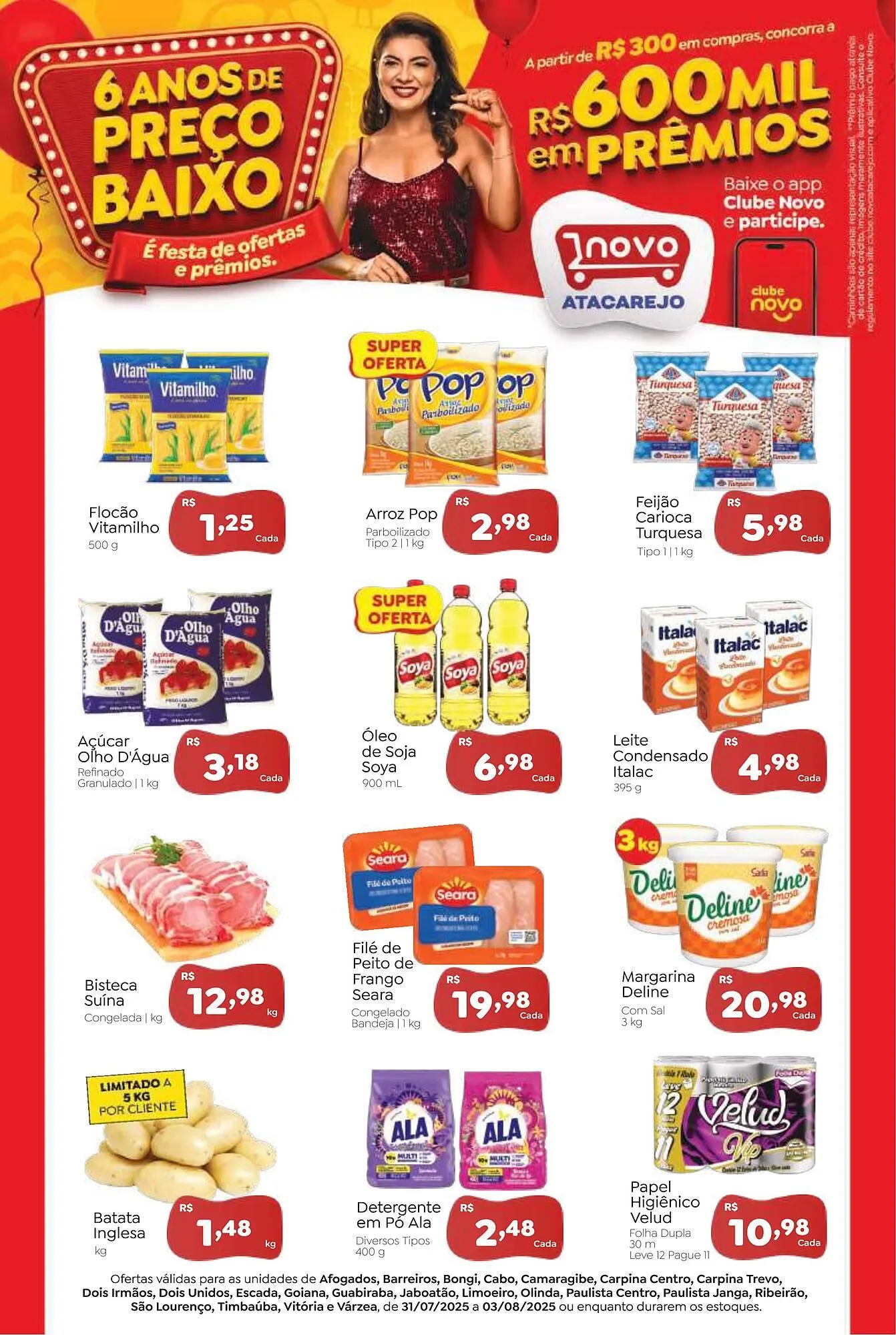 Encarte de Catálogo Novo Atacarejo 31 de julho até 4 de agosto 2025 - Pagina 1