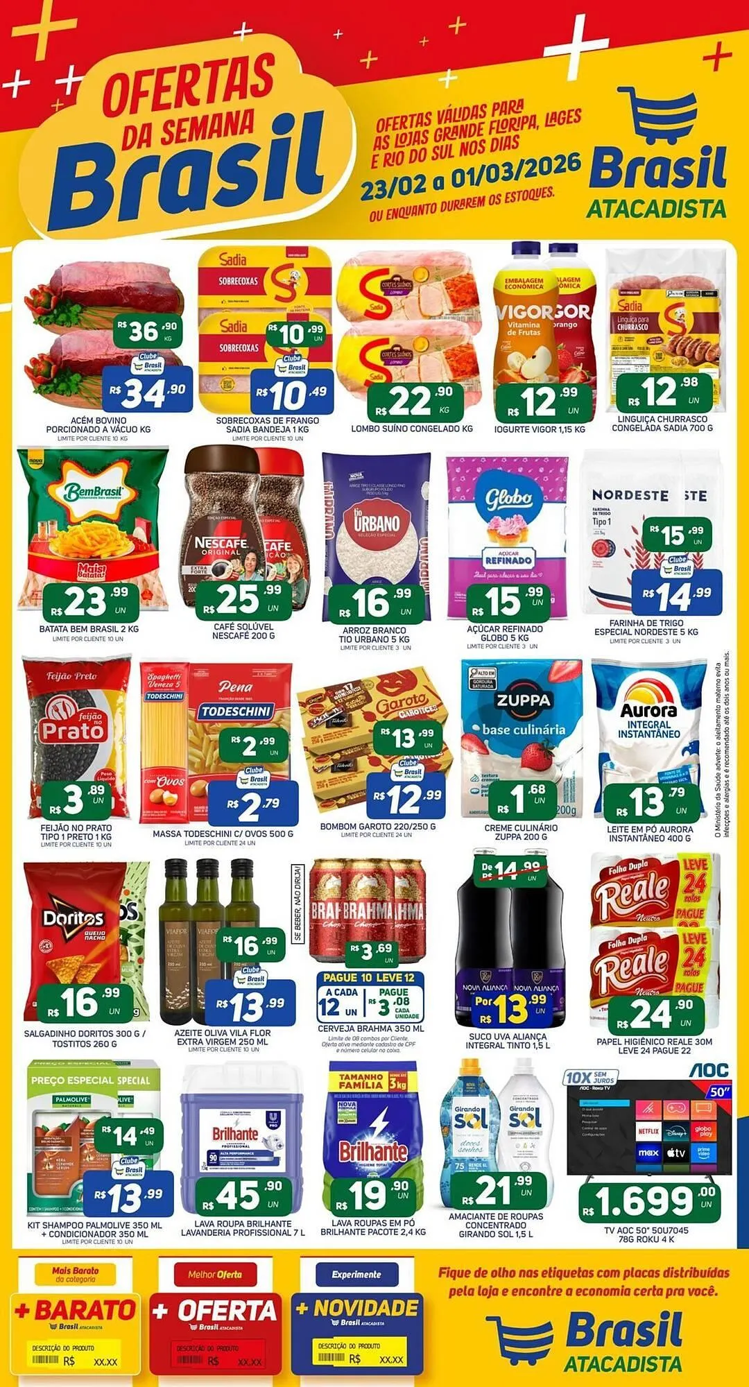Encarte de Catálogo Brasil Atacadista 25 de fevereiro até 1 de março 2026 - Pagina 1