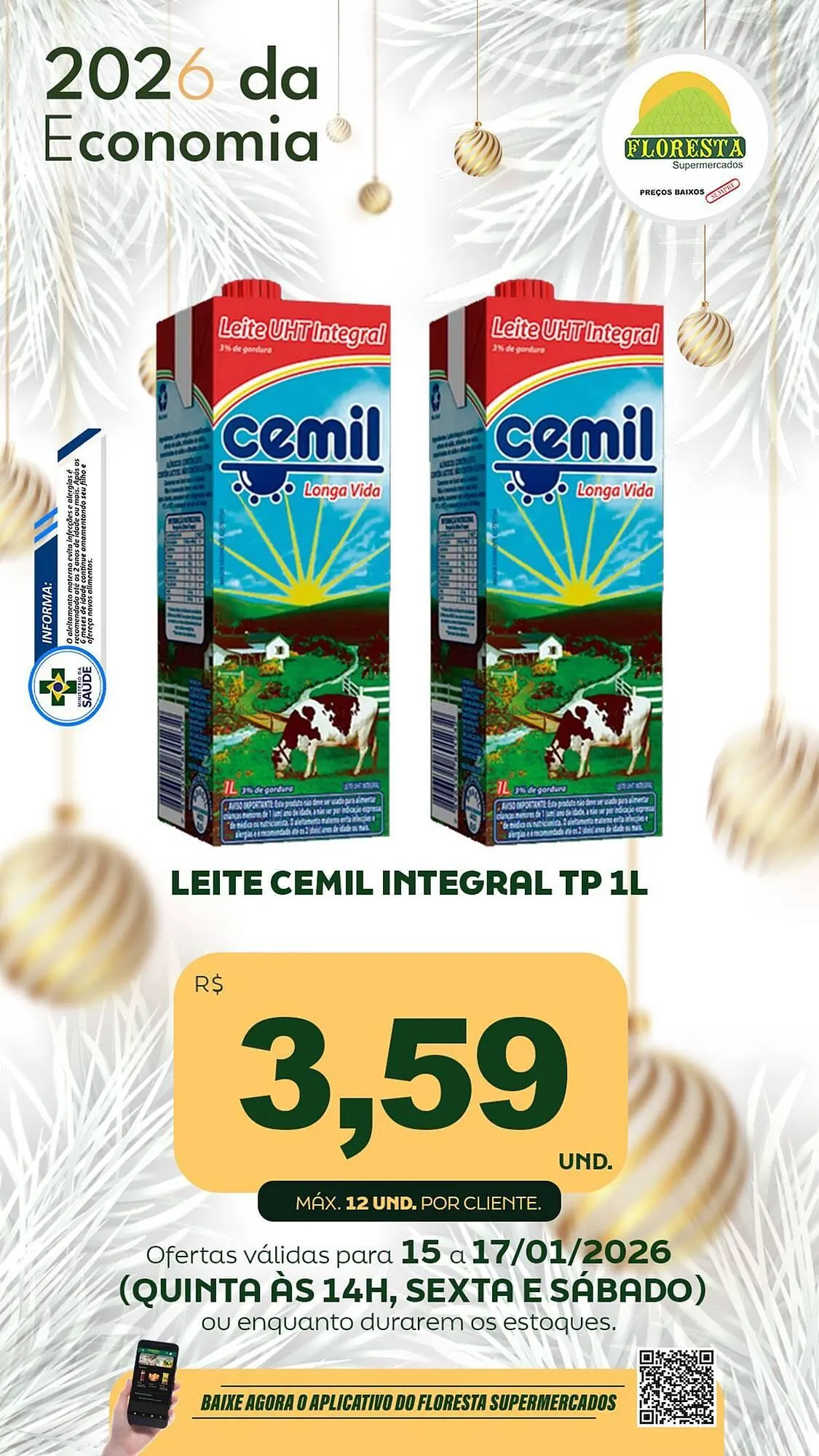 Encarte de Catálogo Floresta Supermercados 15 de janeiro até 17 de janeiro 2026 - Pagina 1