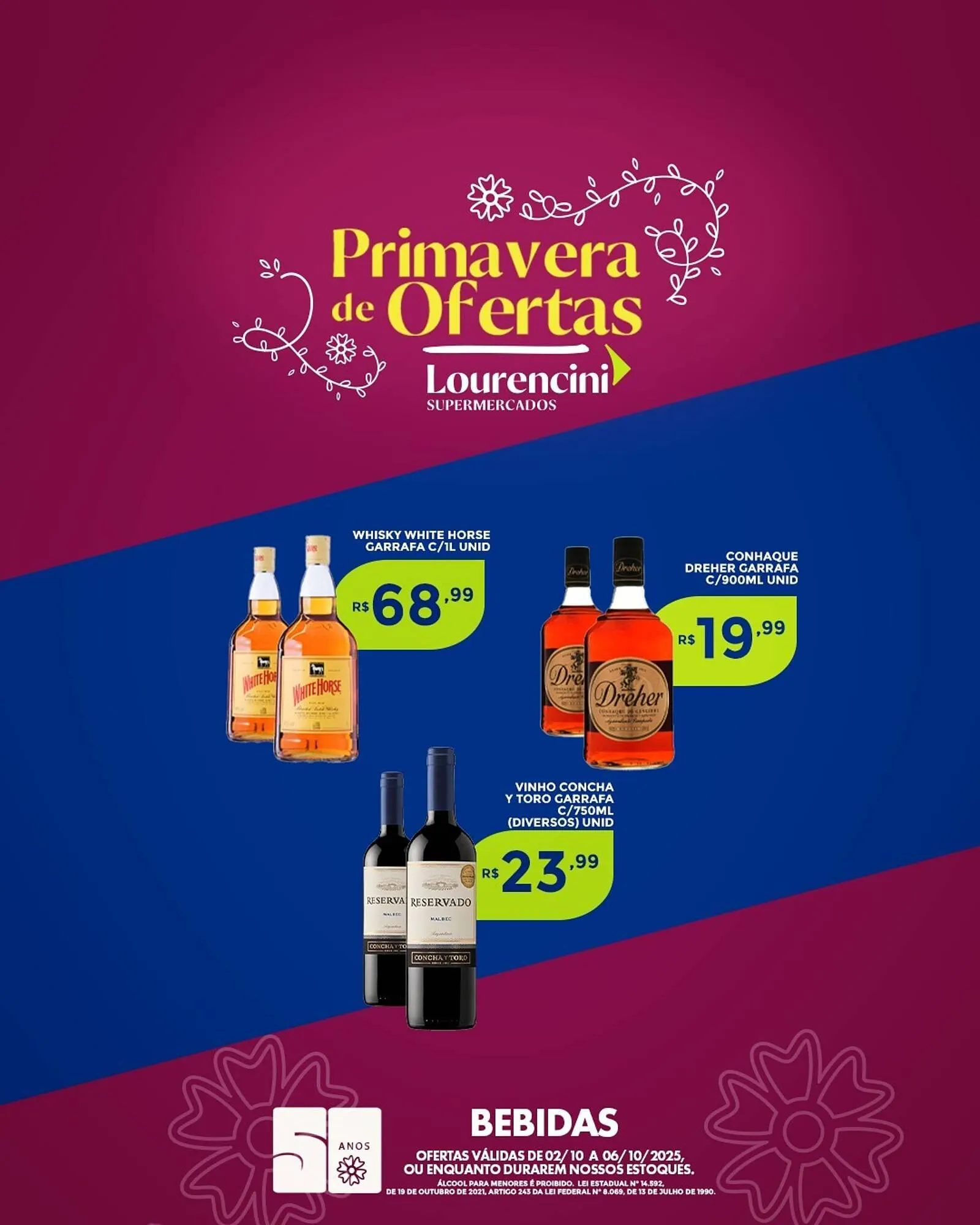Encarte de Catálogo Lourencini Supermercados 2 de outubro até 6 de outubro 2025 - Pagina 2
