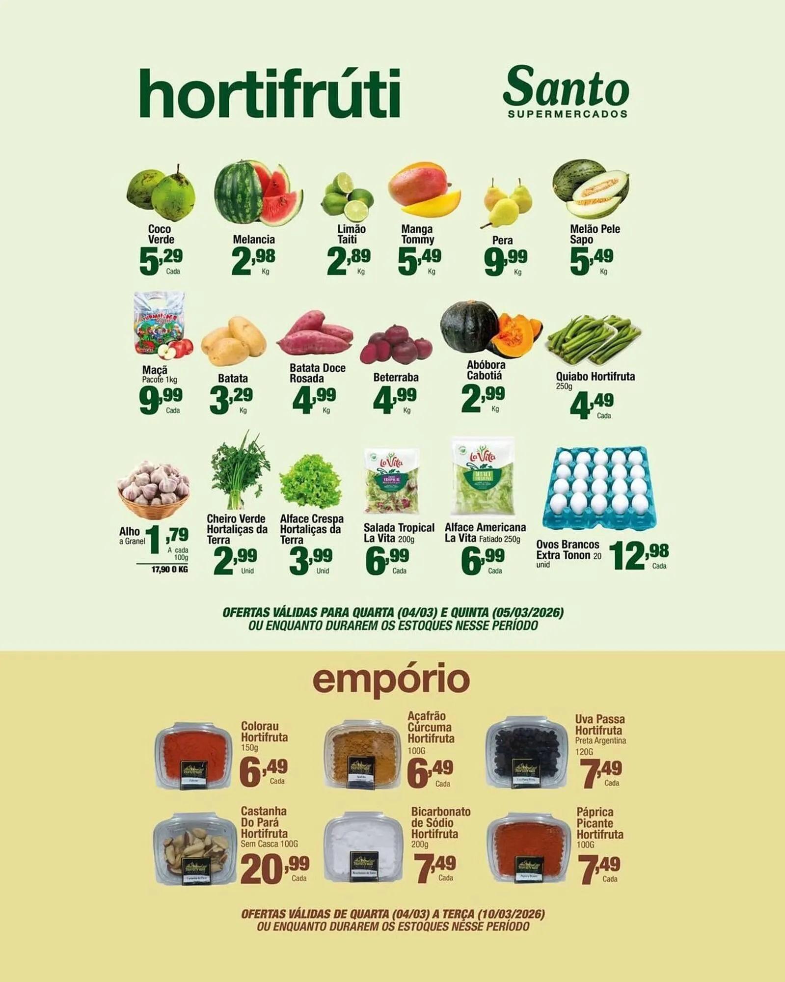 Encarte de Catálogo Santo Supermercados 1 de março até 31 de março 2026 - Pagina 3