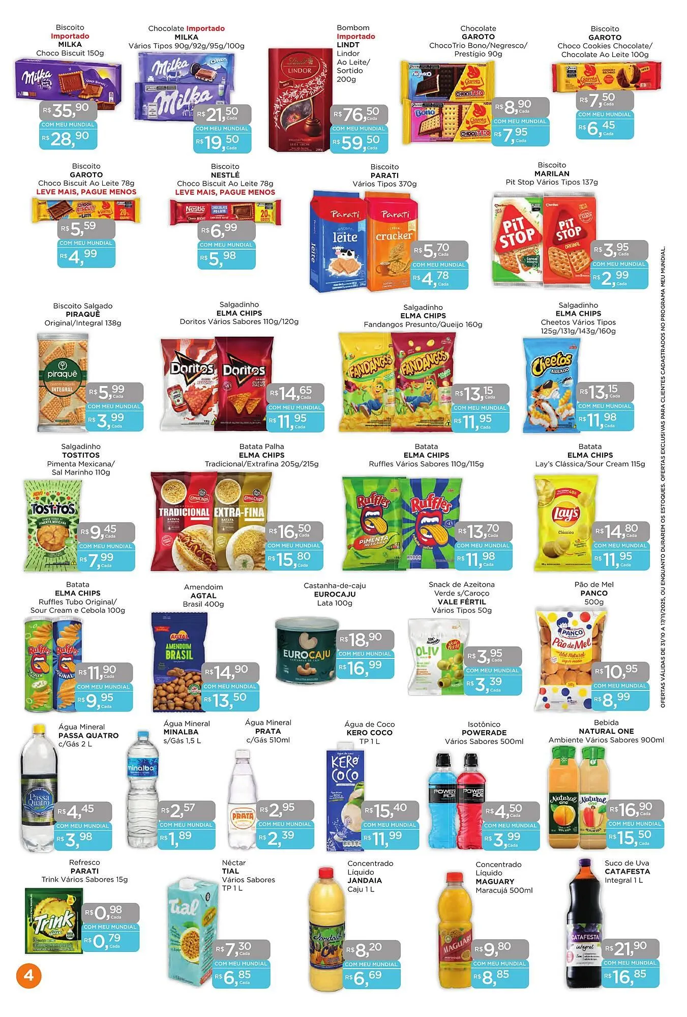 Encarte de Encarte Supermercados Mundial 31 de outubro até 17 de novembro 2025 - Pagina 4
