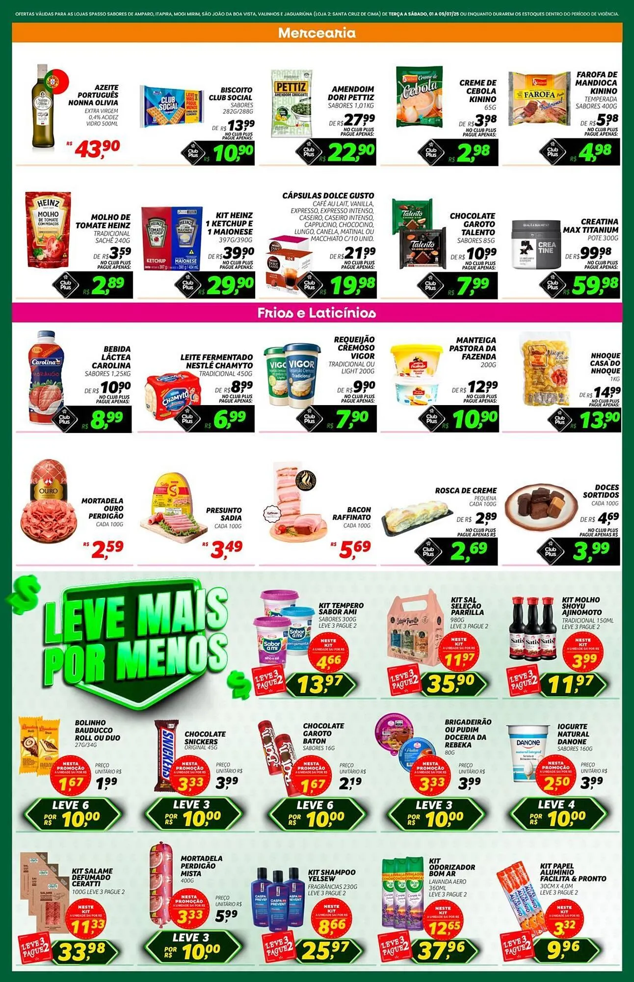 Encarte de Catálogo Spasso Sabores 1 de julho até 5 de julho 2025 - Pagina 2