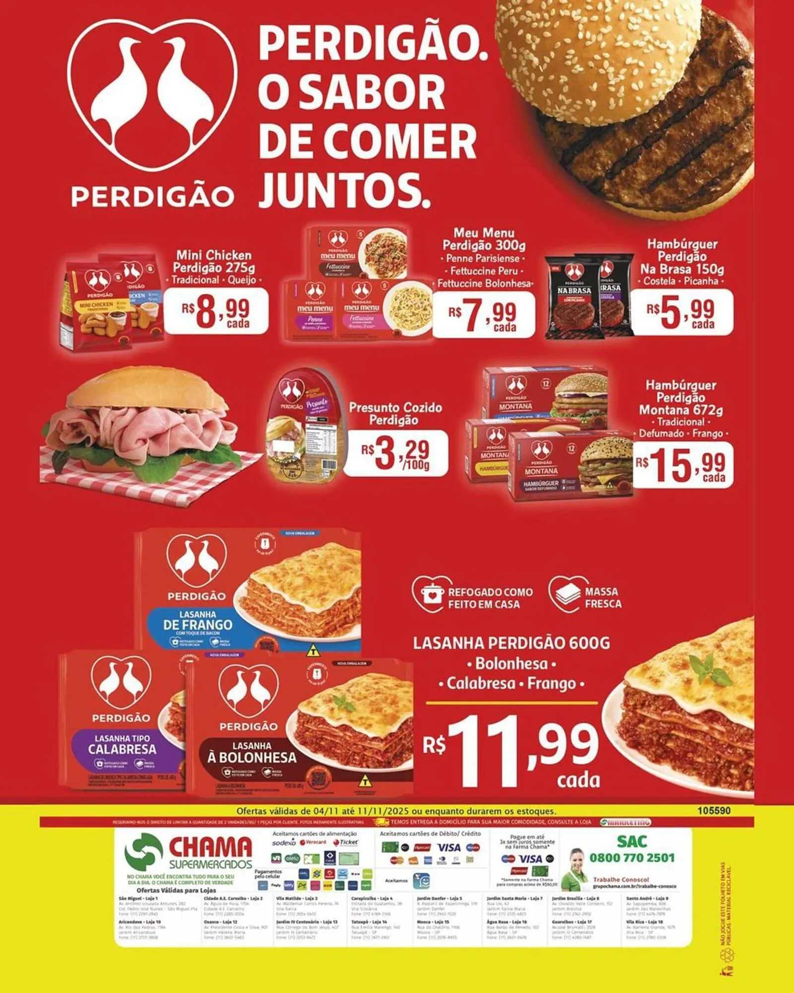Encarte de Catálogo Chama Supermercados 4 de novembro até 11 de novembro 2025 - Pagina 1