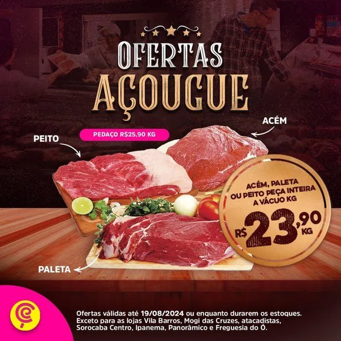 Encarte de Ofertas Açougue 14 de agosto até 19 de agosto 2024 - Pagina 1