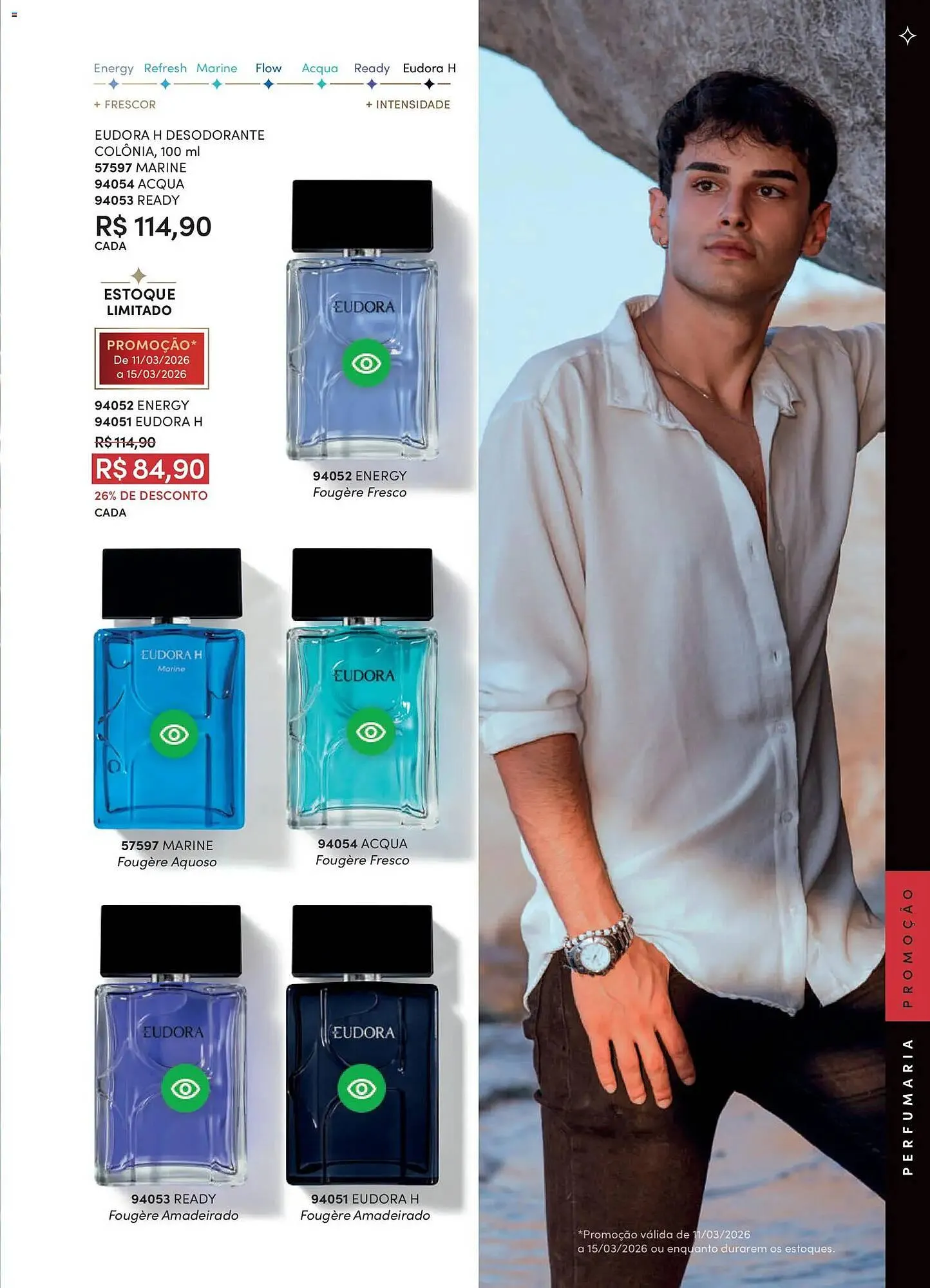 Encarte de Catálogo Eudora 11 de março até 10 de abril 2026 - Pagina 71