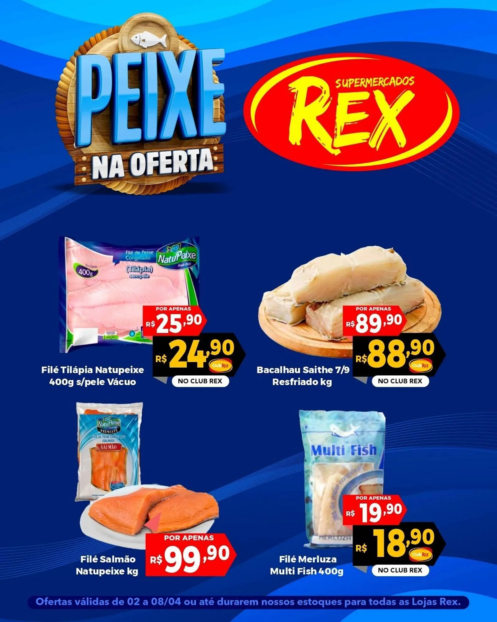 Encarte de Catálogo Supermercados Rex 2 de abril até 8 de abril 2026 - Pagina 1