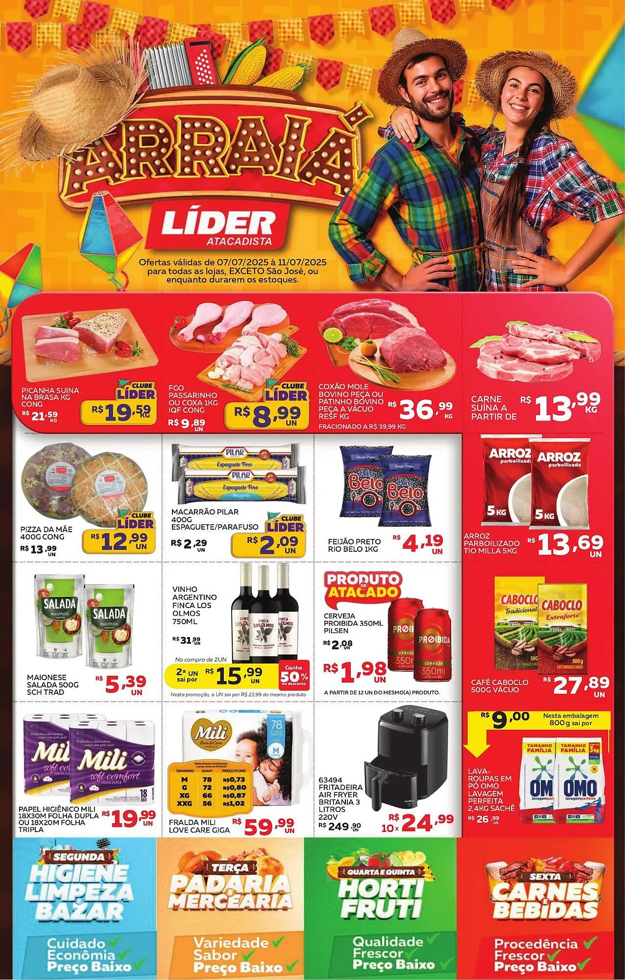 Encarte de Catálogo Lider Atacadista 7 de julho até 11 de julho 2025 - Pagina 1