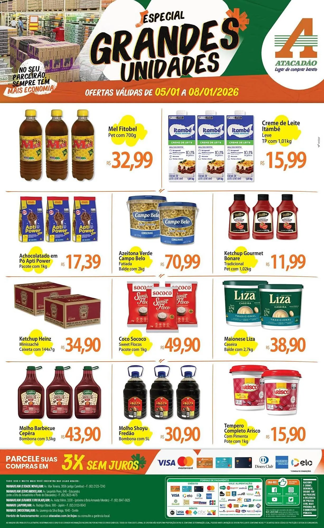 Encarte de Folheto Atacadão 6 de janeiro até 8 de janeiro 2026 - Pagina 1
