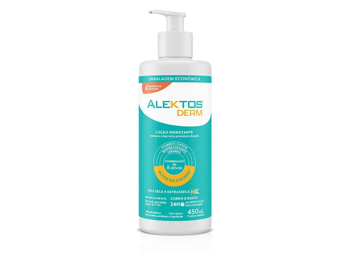 Loção Hidratante Alektos Derm Pele Seca e Extraseca 450ml