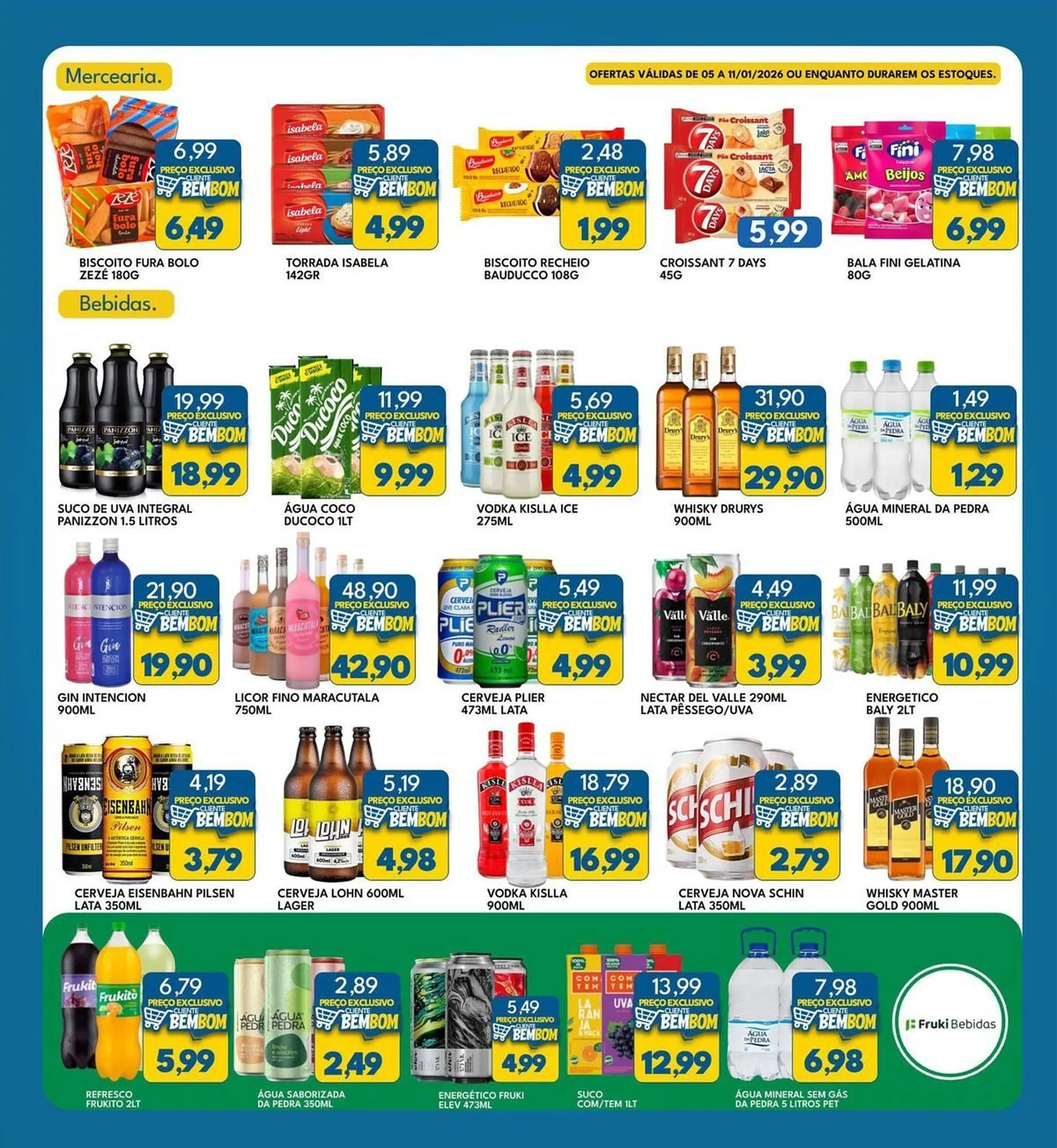 Encarte de Catálogo Rancho Bom Supermercados 5 de janeiro até 11 de janeiro 2026 - Pagina 1