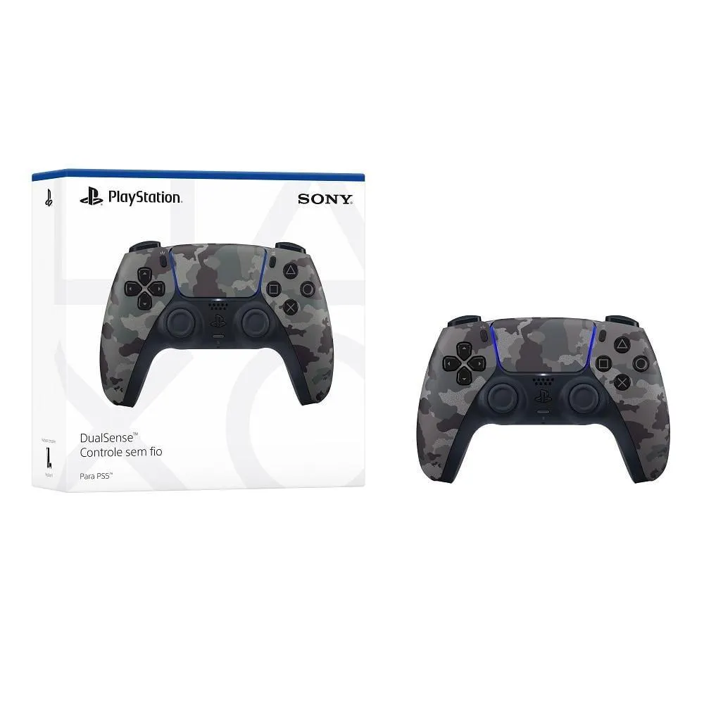 Controle PS5 Dualsense Camuflado Gray, SONY PLAYSTATION