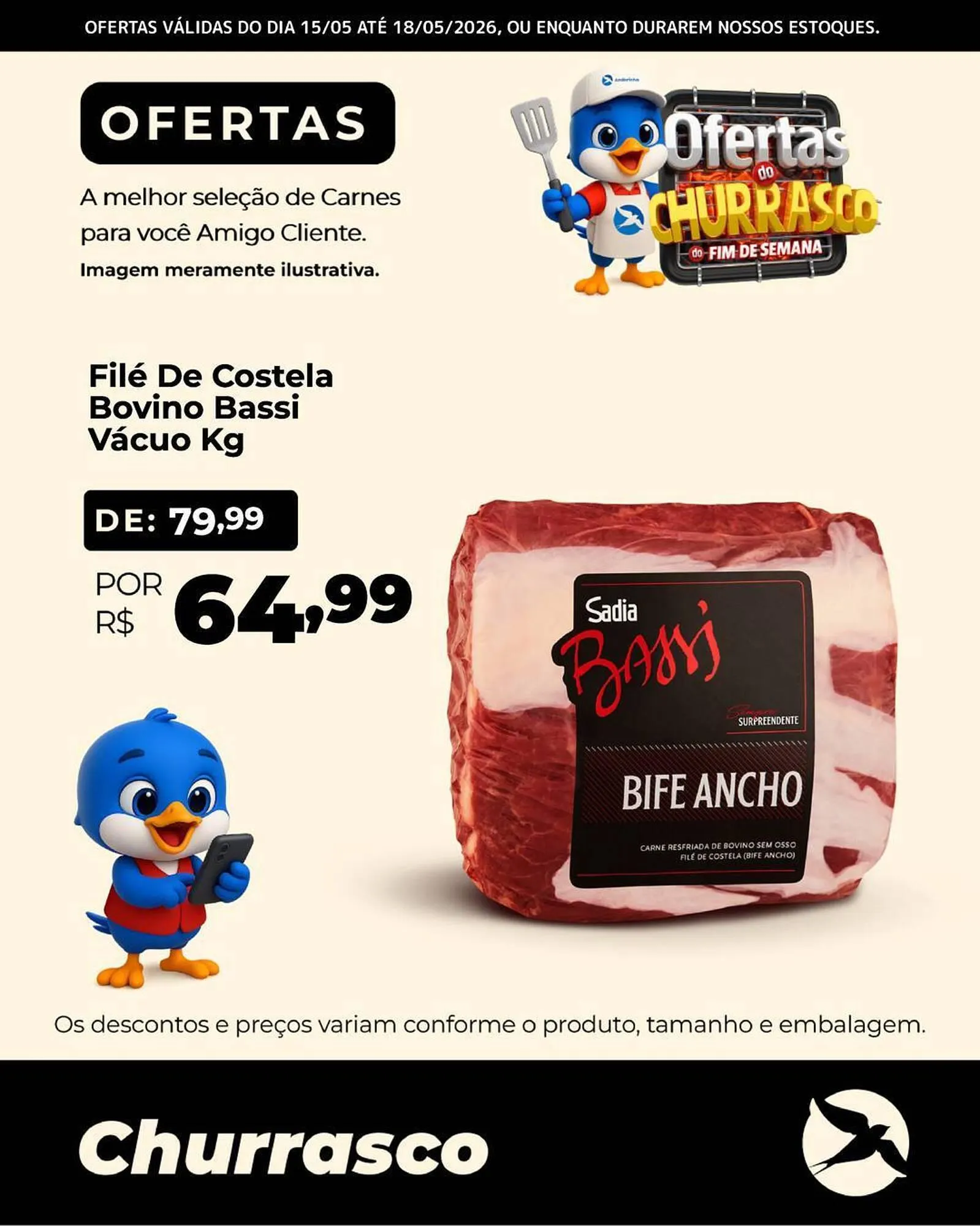 Encarte de Folheto Andorinha Hipermercado 16 de maio até 18 de maio 2026 - Pagina 1
