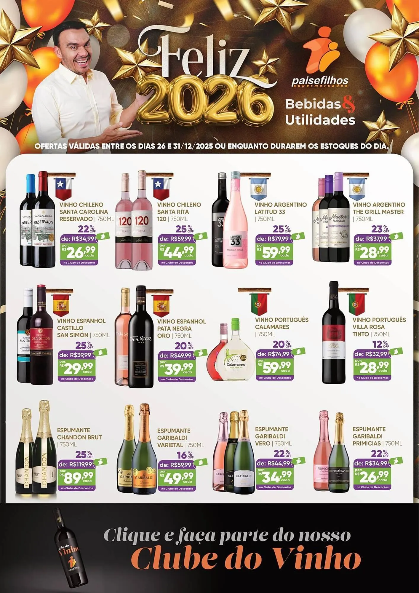 Encarte de Catálogo Pais e Filhos Supermercados 29 de dezembro até 31 de dezembro 2025 - Pagina 1