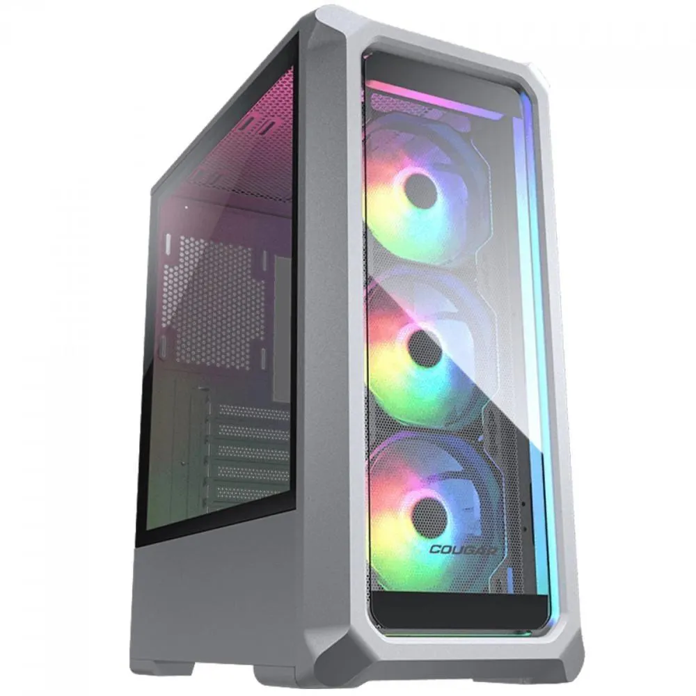 Gabinete Gamer Cougar Archon 2 RGB White, Médio Torre, Vidro Temperado, CGR-5CC5W-G-RGB