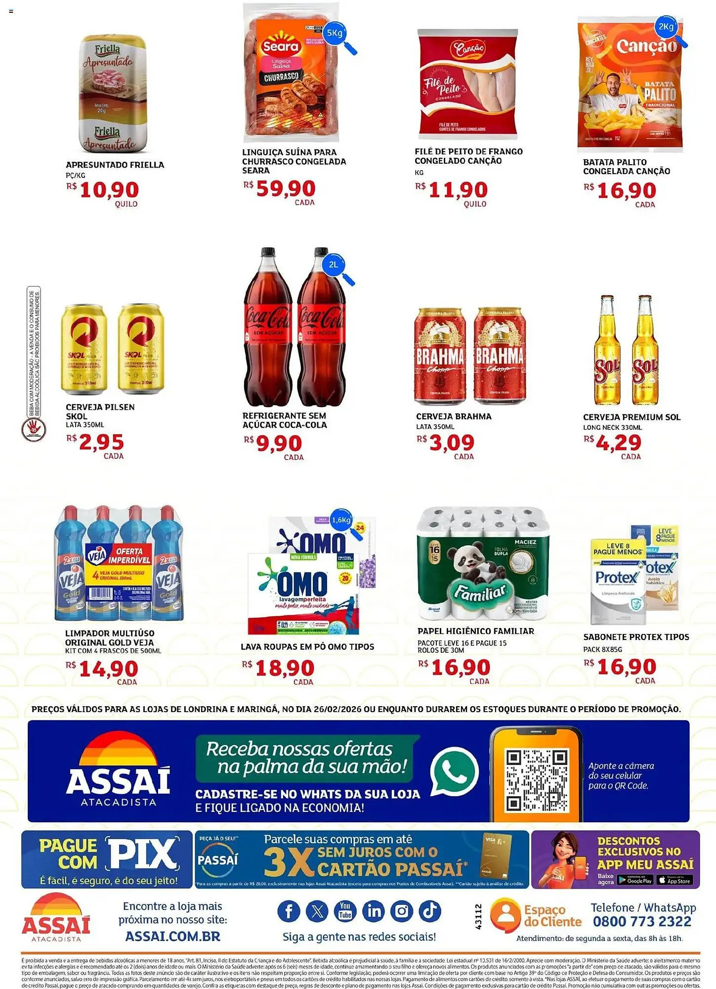 Encarte de Encarte Assaí Atacadista 26 de fevereiro até 26 de fevereiro 2026 - Pagina 2