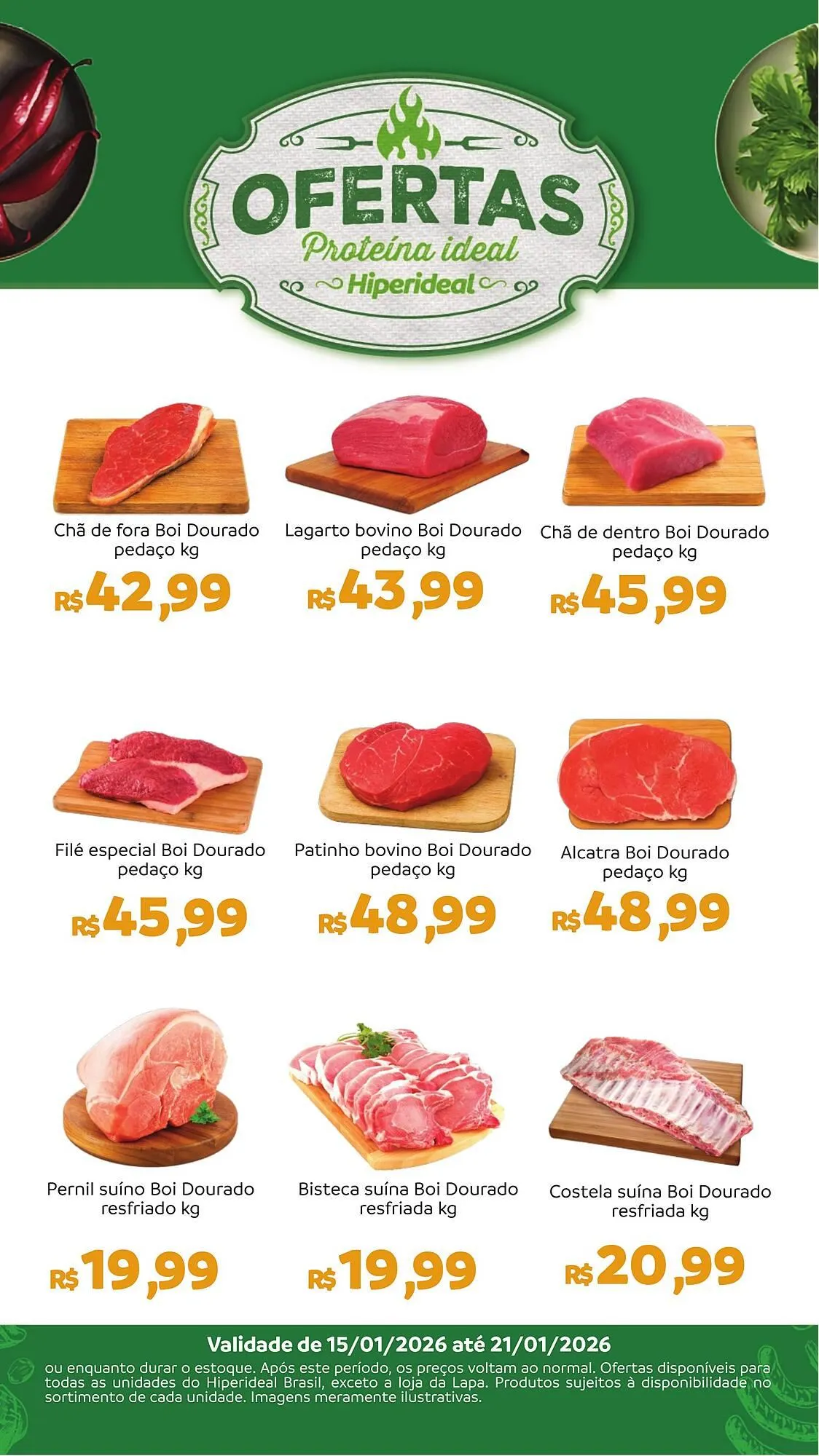 Encarte de Catálogo Hiperideal Supermercados 19 de janeiro até 21 de janeiro 2026 - Pagina 1